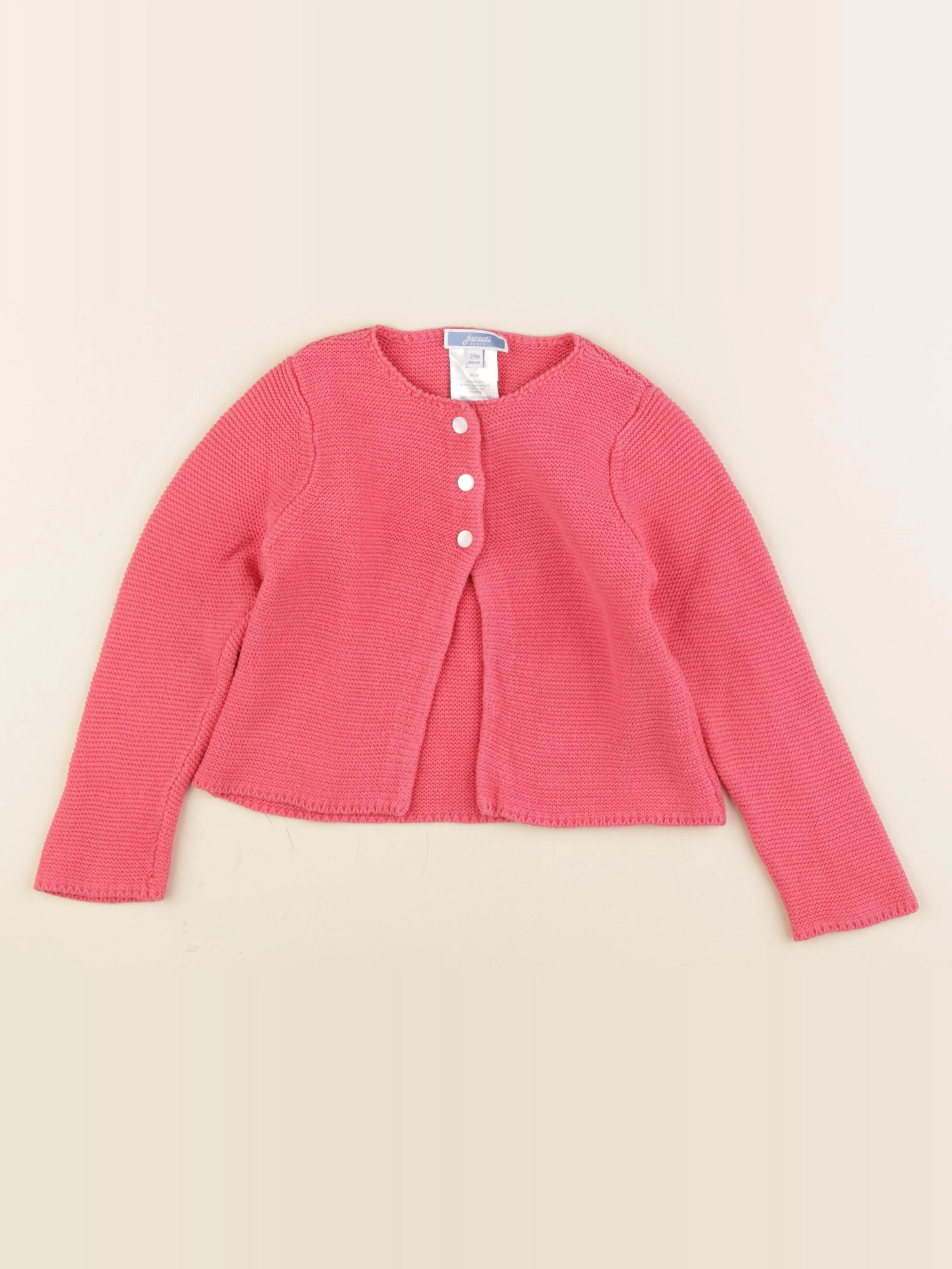 Jacadi - gilet rose - 24 mois