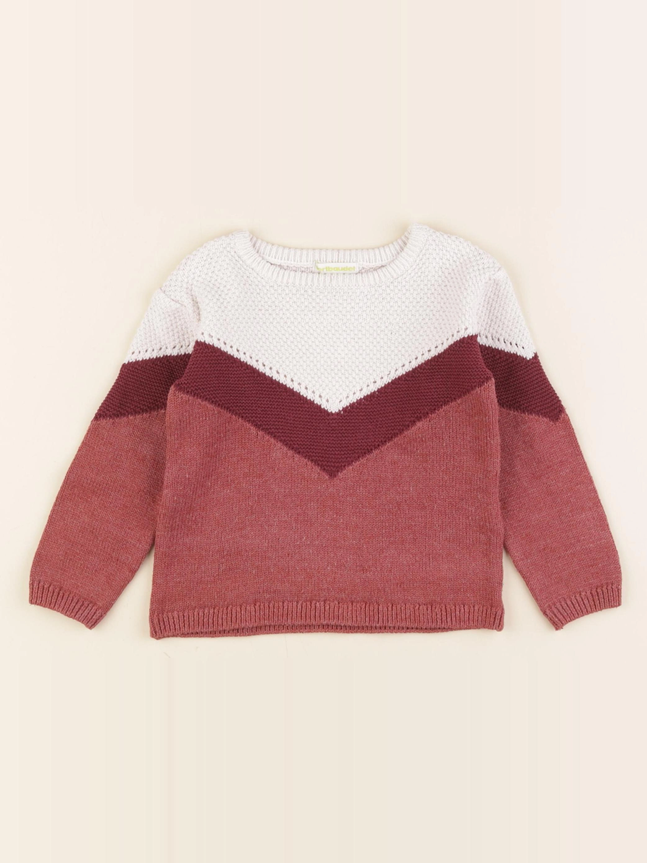 Vertbaudet - pull rose - 3 ans