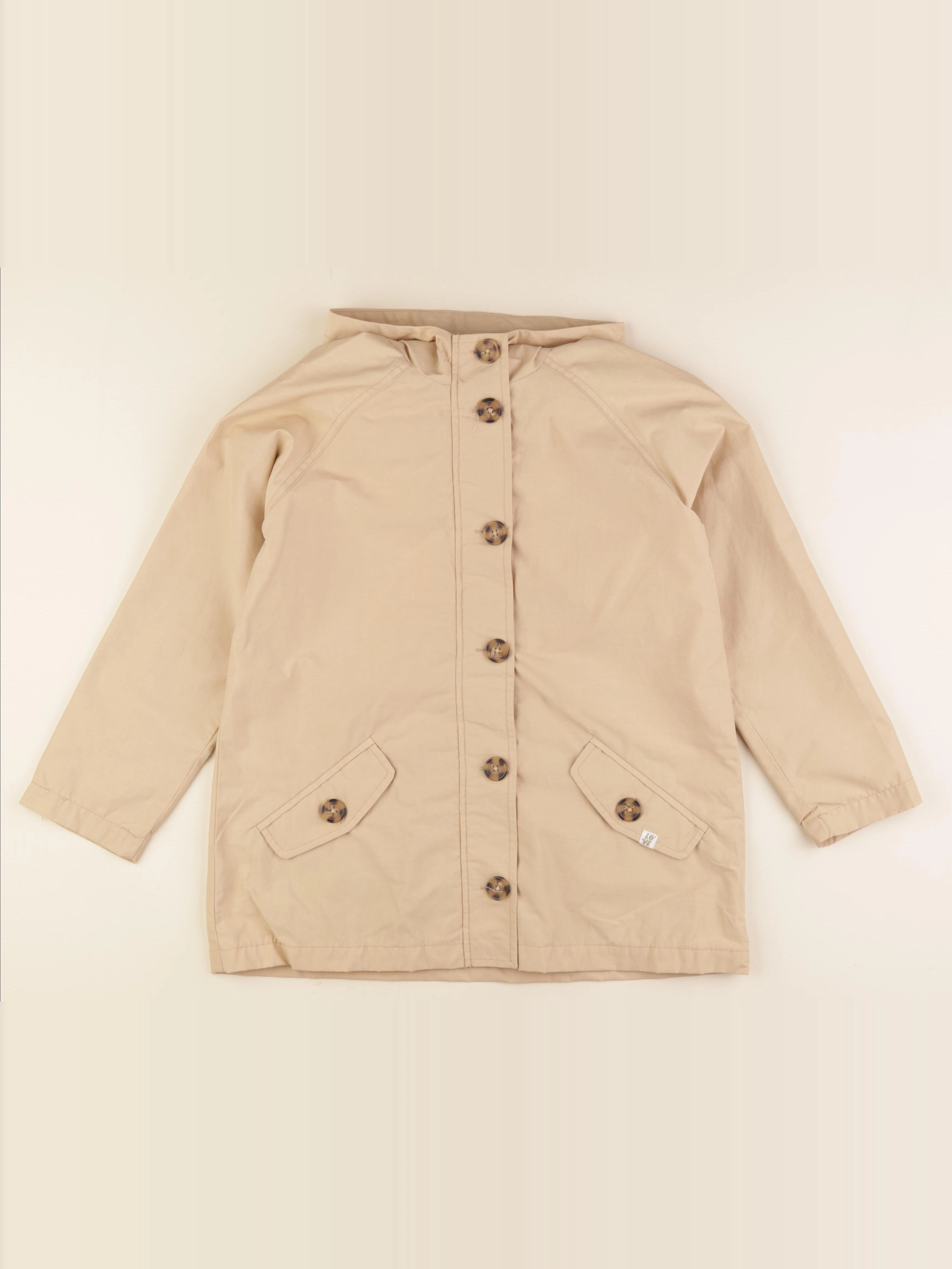 Vertbaudet - coupe-vent beige - 10 ans