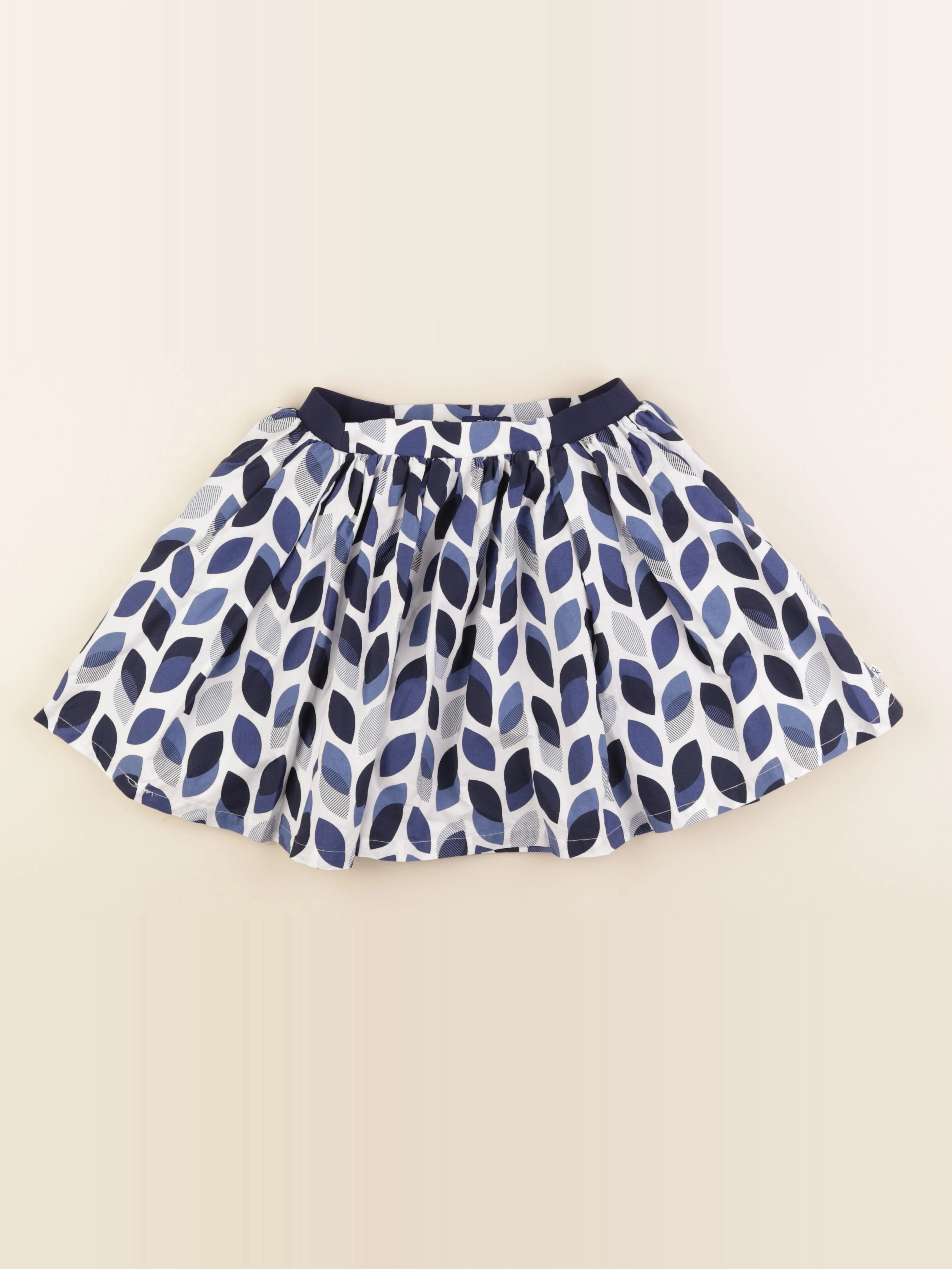 Okaidi - jupe bleu, blanc - 12 ans