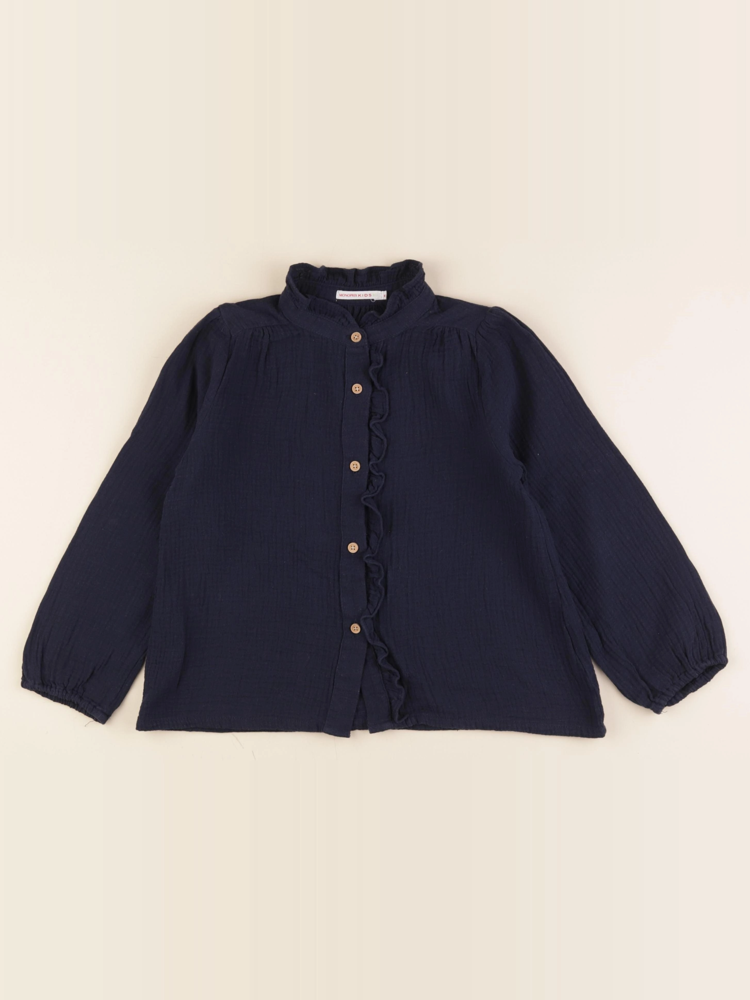 Monoprix - blouse bleu - 6 ans