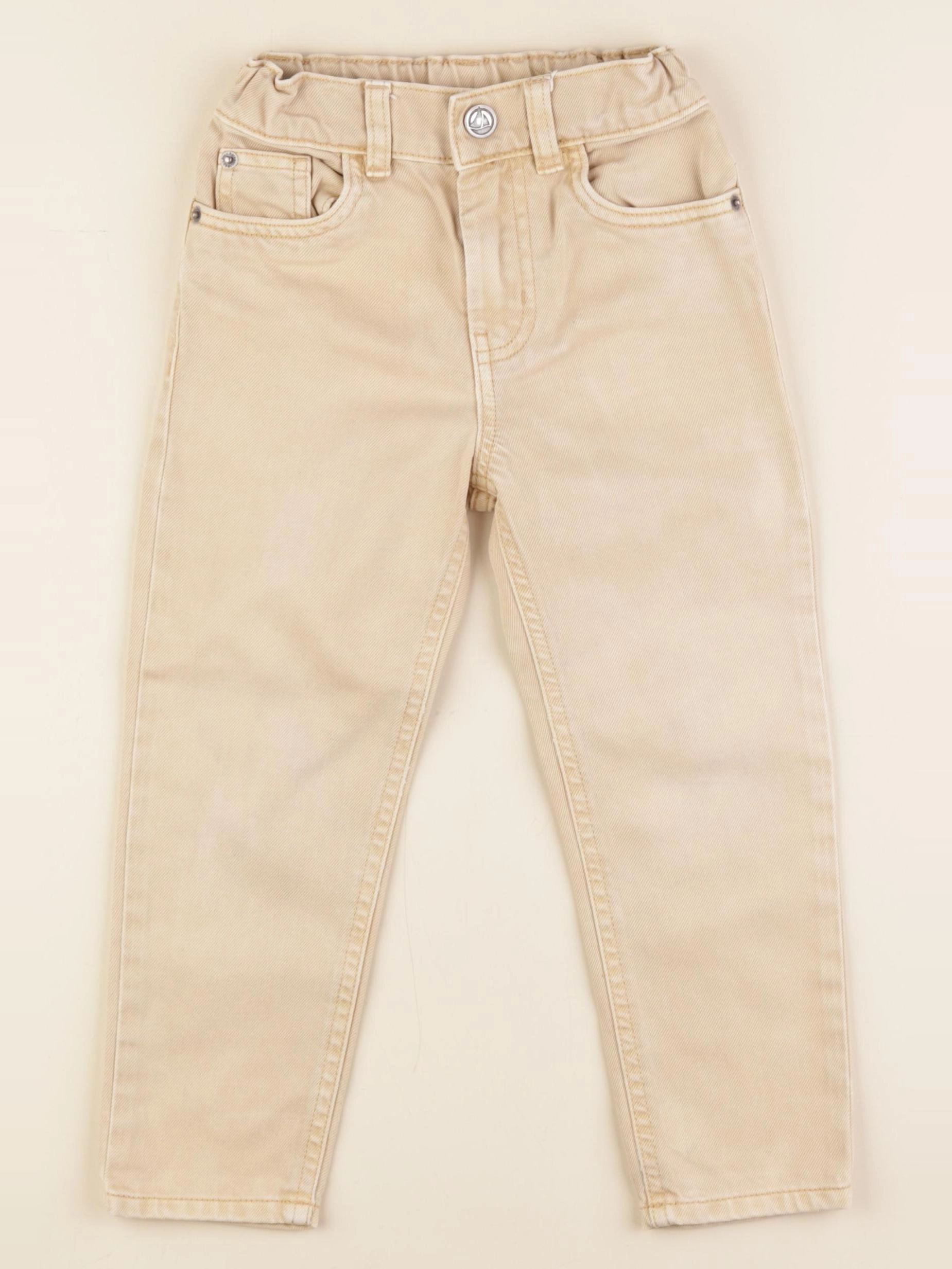 Petit Bateau - jean beige - 4 ans