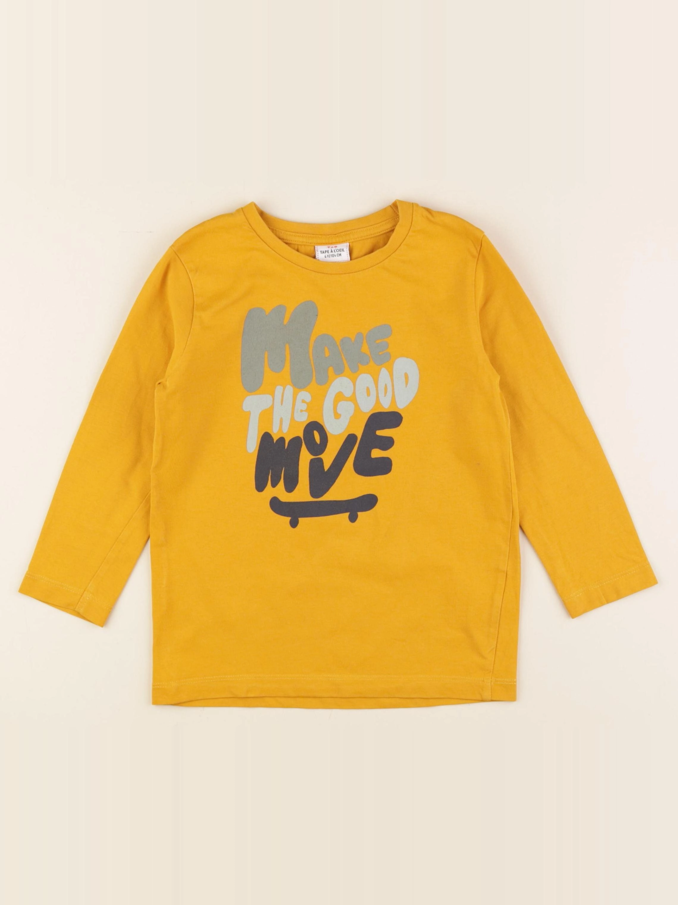 Tape à l'oeil - tee-shirt jaune - 4 ans