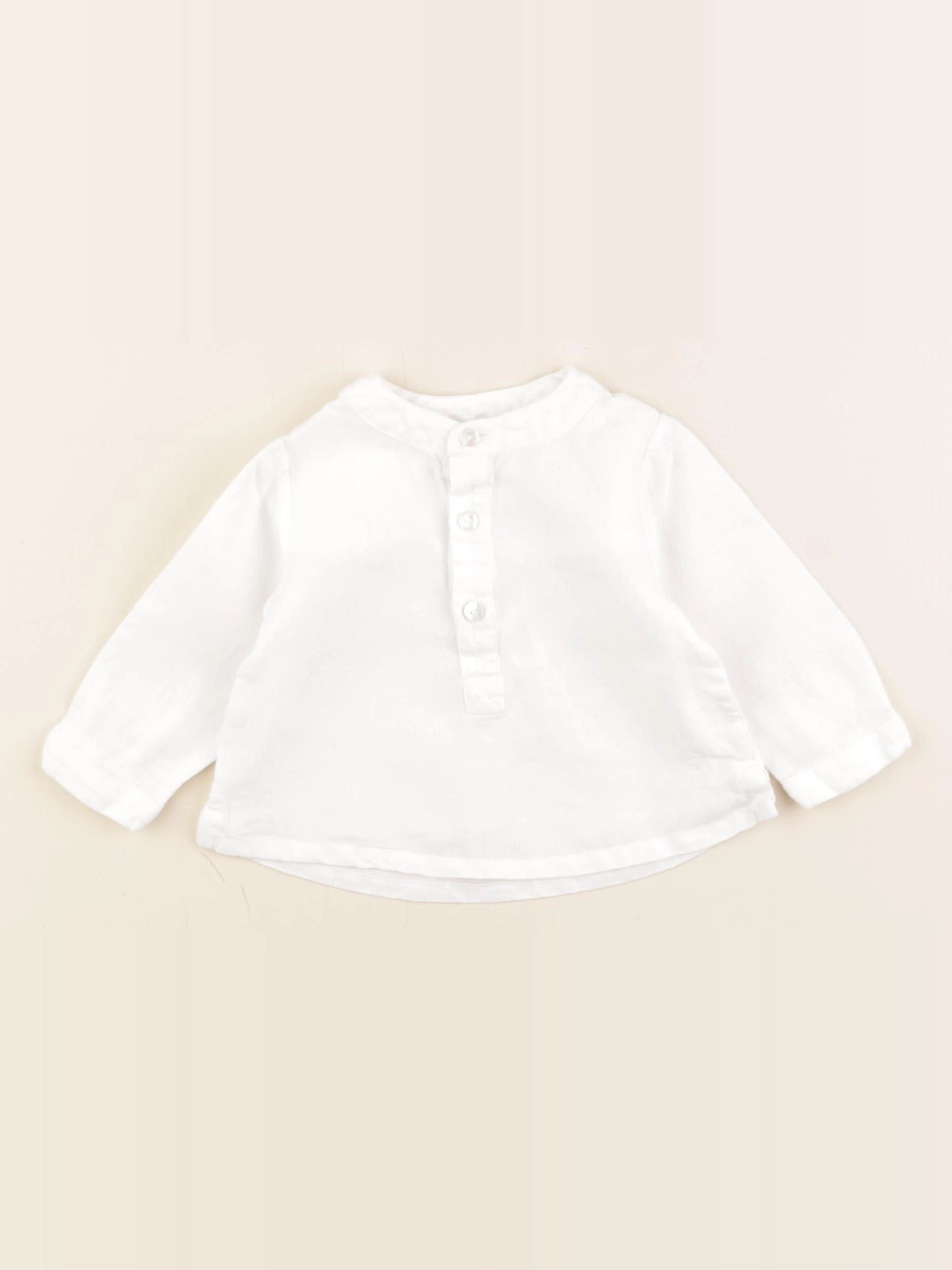 Jacadi - chemise blanc - 6 mois