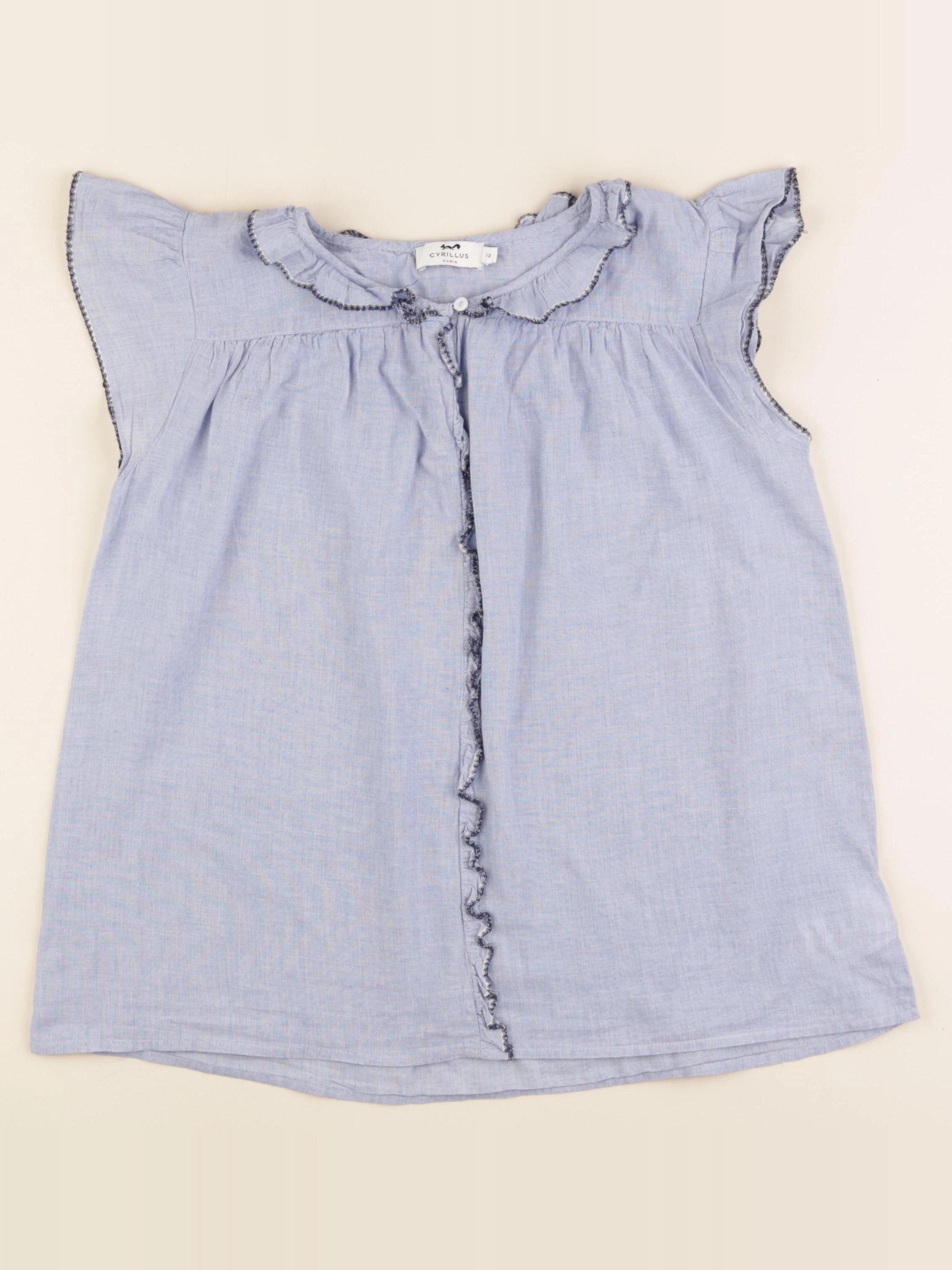 Cyrillus - blouse bleu - 12 ans