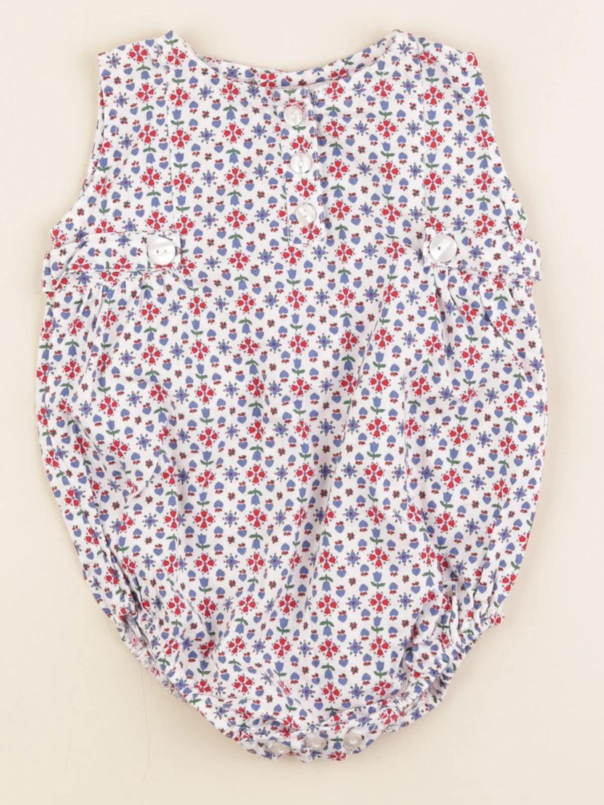 Gocco - combinaison blanc, bleu, rouge - 3/6 mois