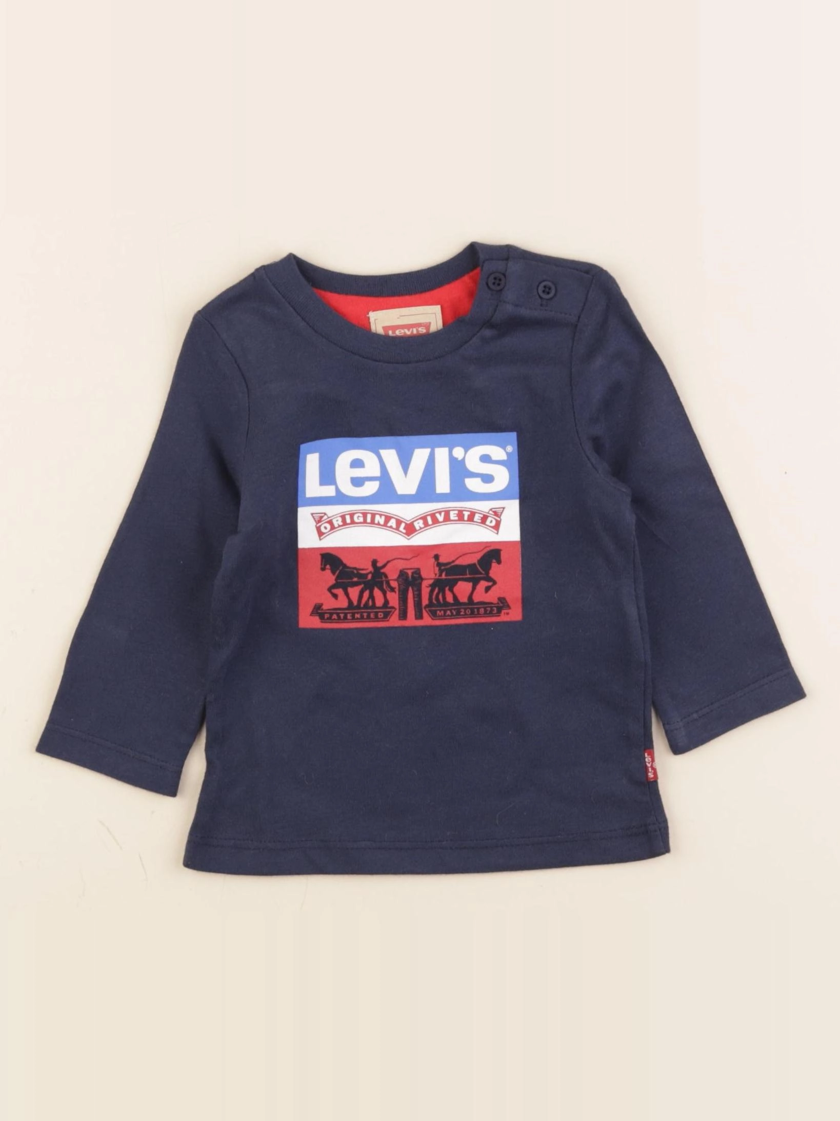 Levi's - tee-shirt bleu - 6 mois