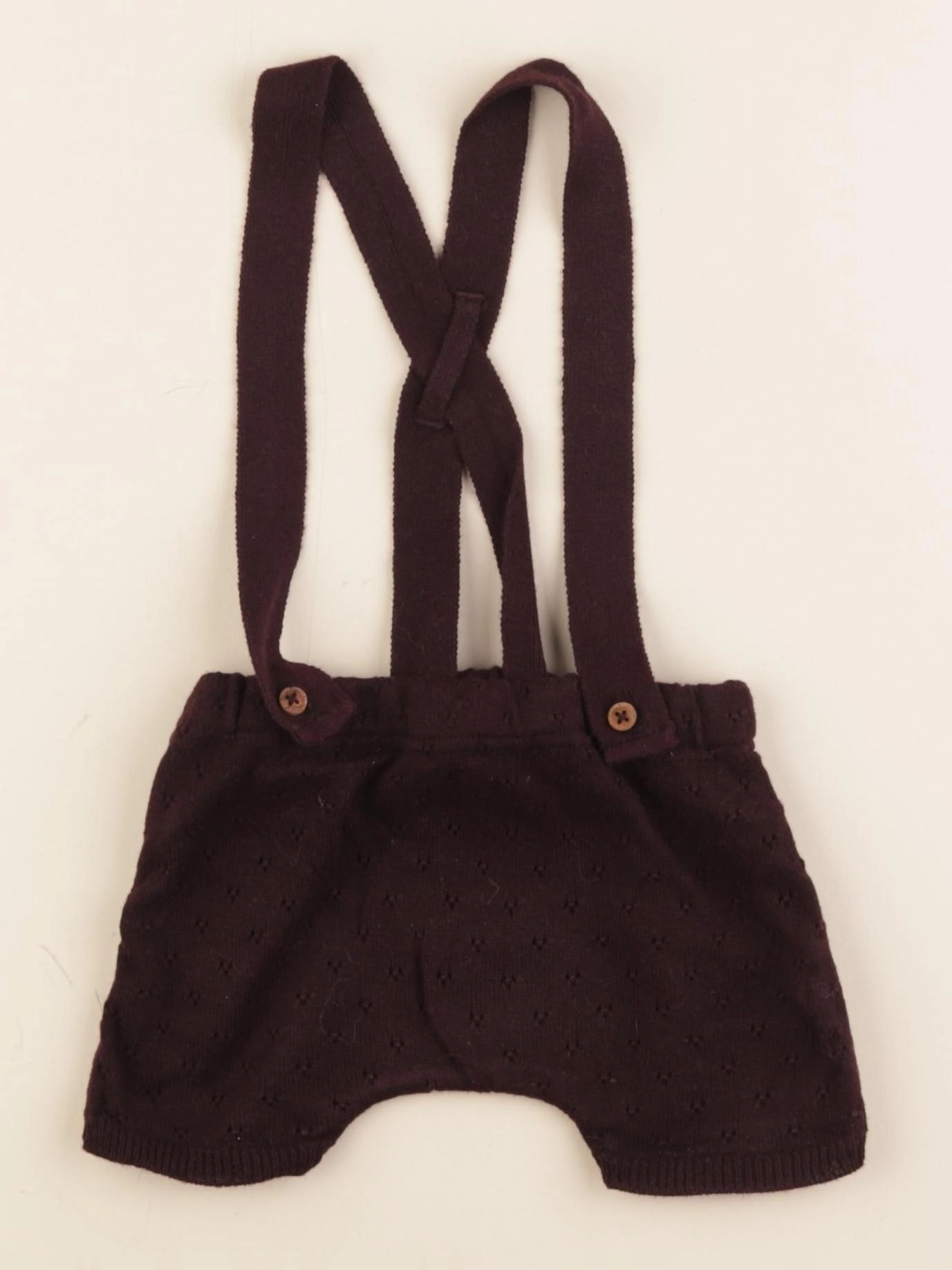 Lililotte - short marron - 9/12 mois