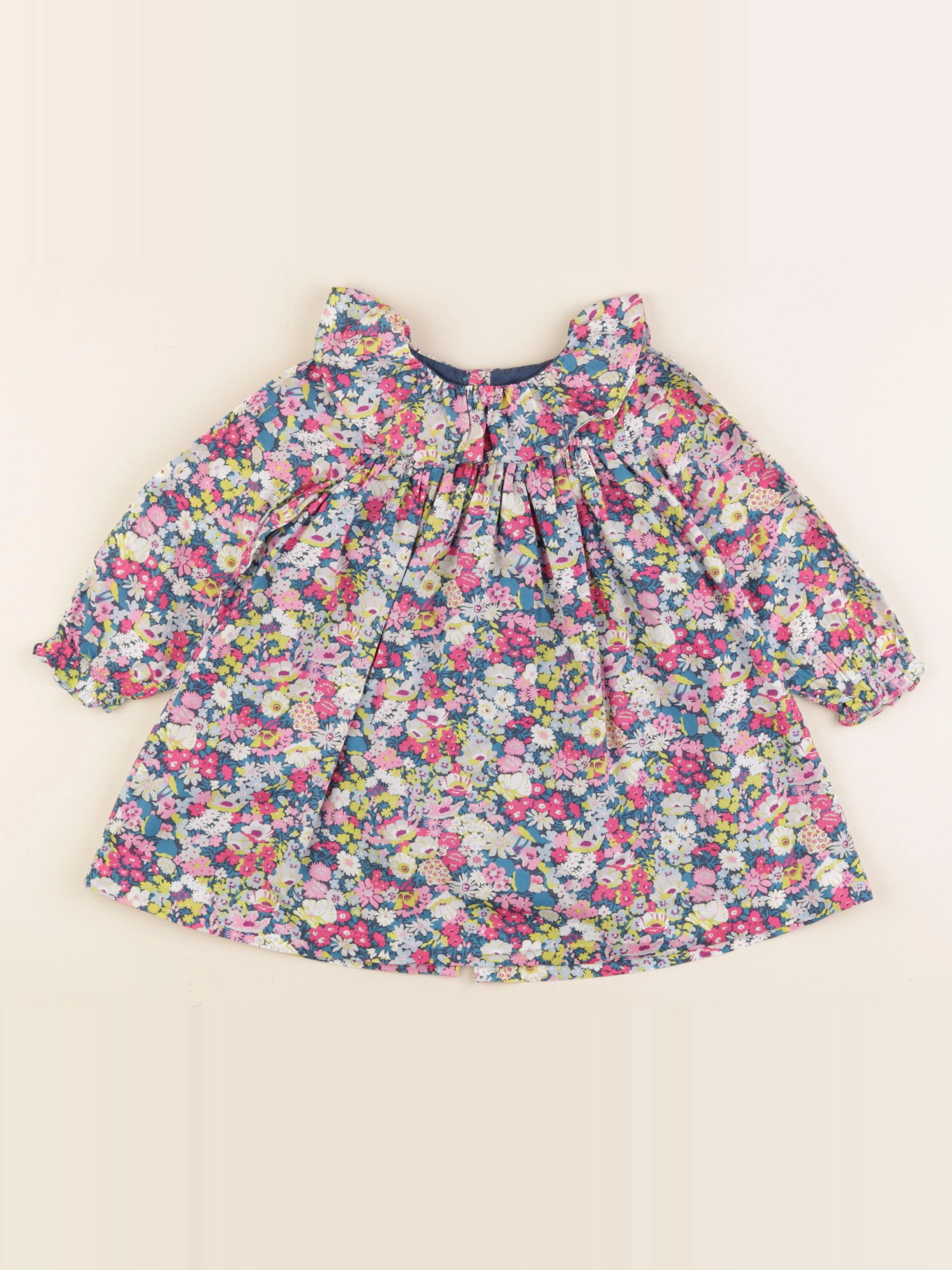 Jacadi - robe liberty multicolore - 24 mois