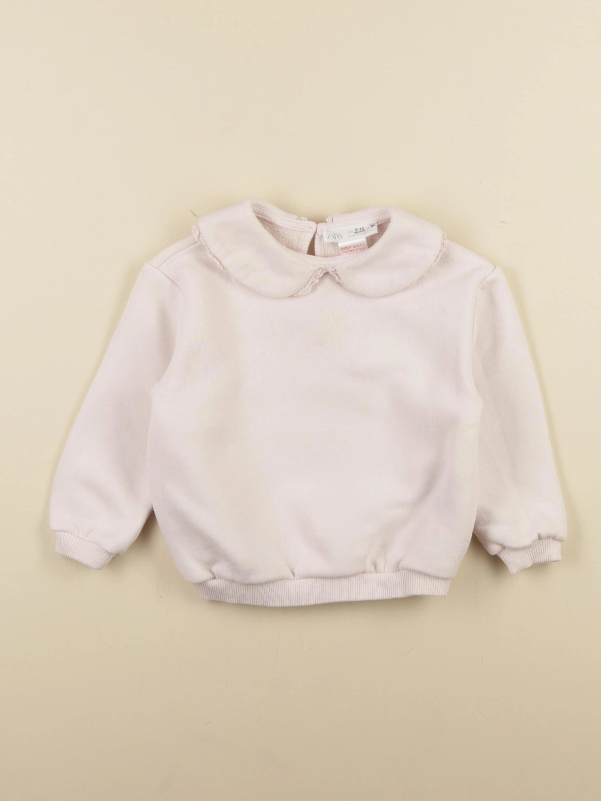 Zara - sweat rose - 9/12 mois