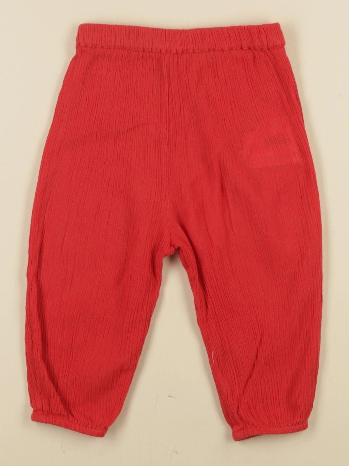 Boutchou - pantalon rouge - 12 mois