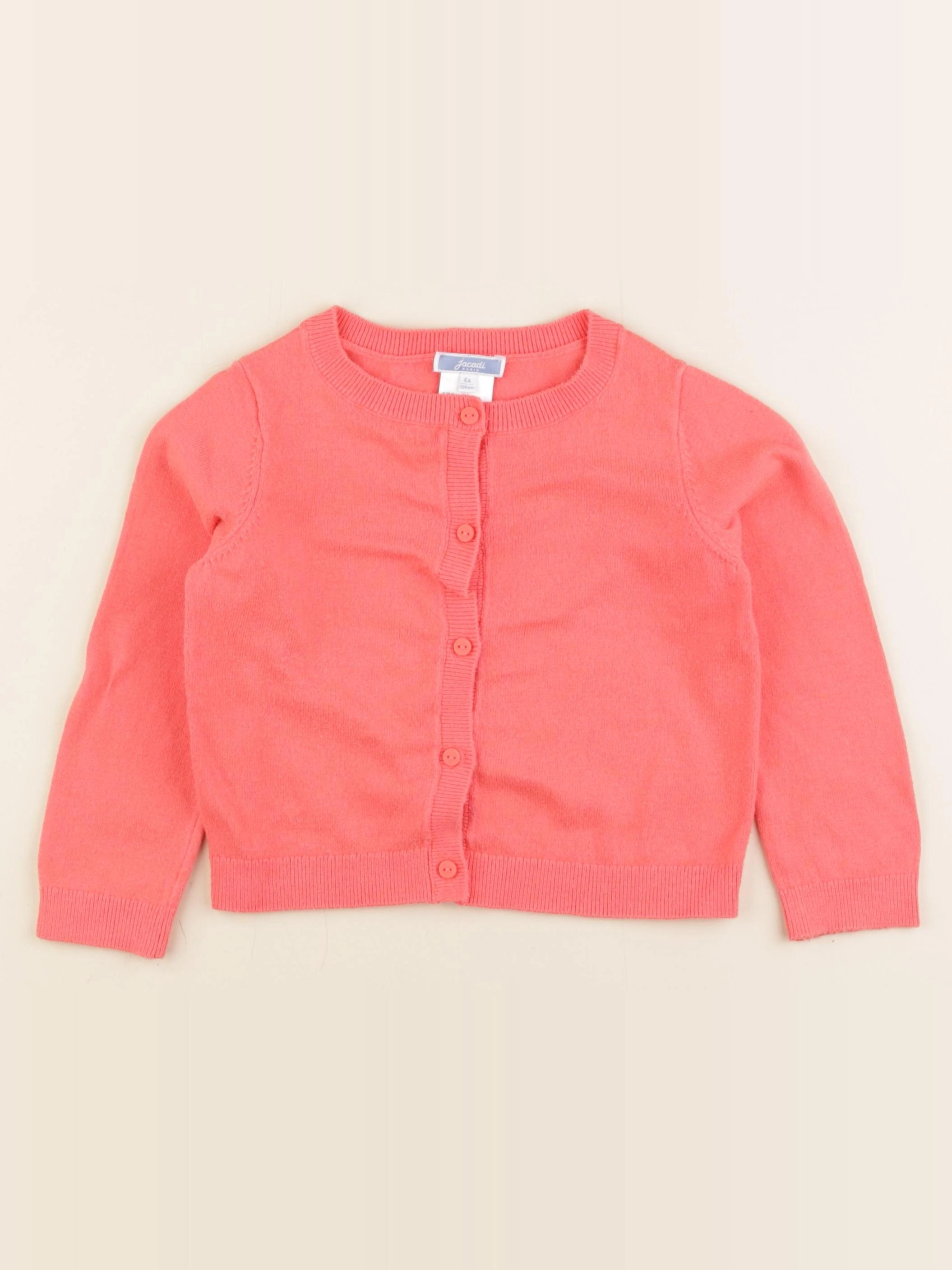 Jacadi - gilet orange fluo - 4 ans