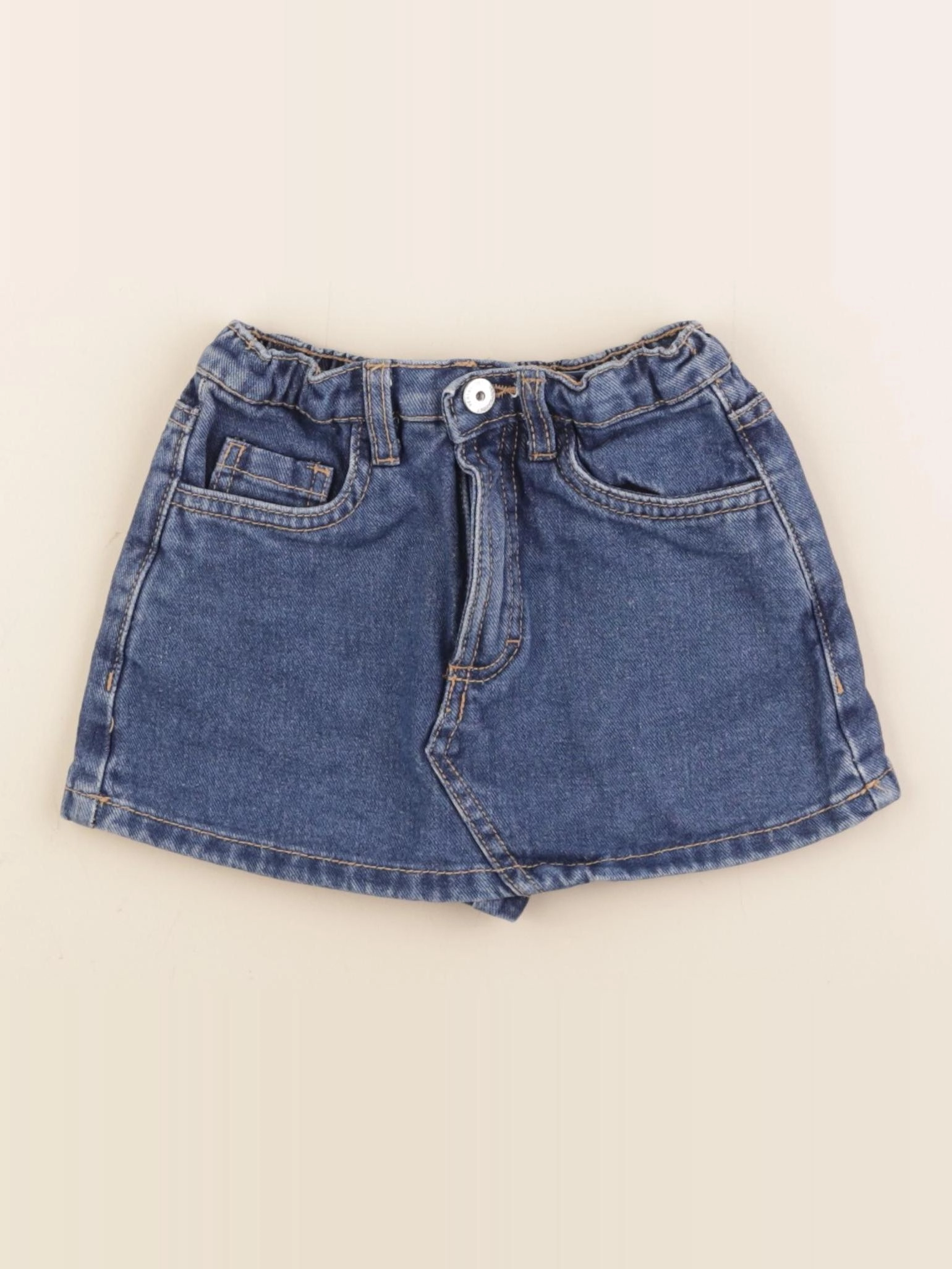Vertbaudet - jupe short bleu - 4 ans