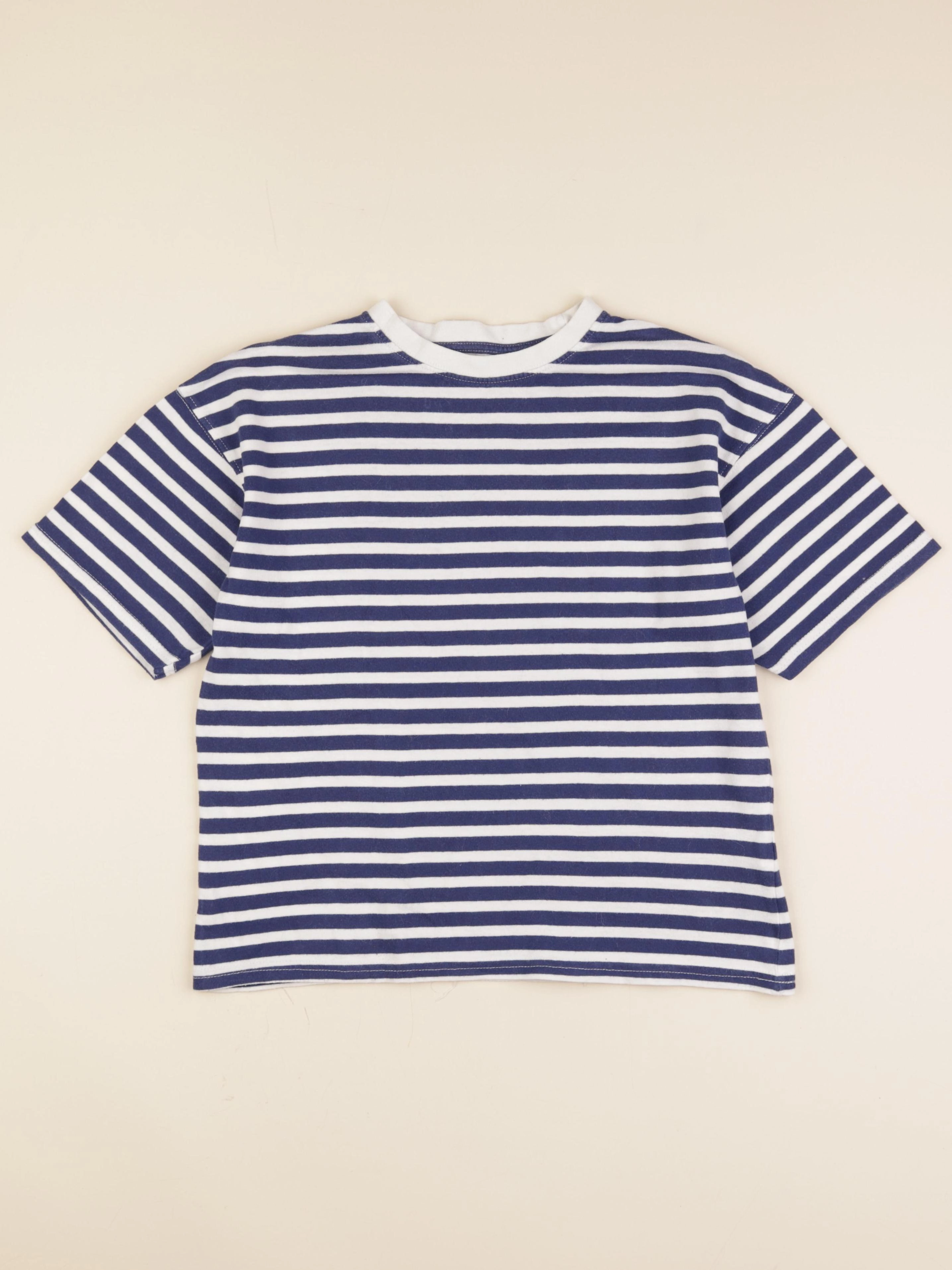 Zara - tee-shirt bleu, blanc - 11/12 ans
