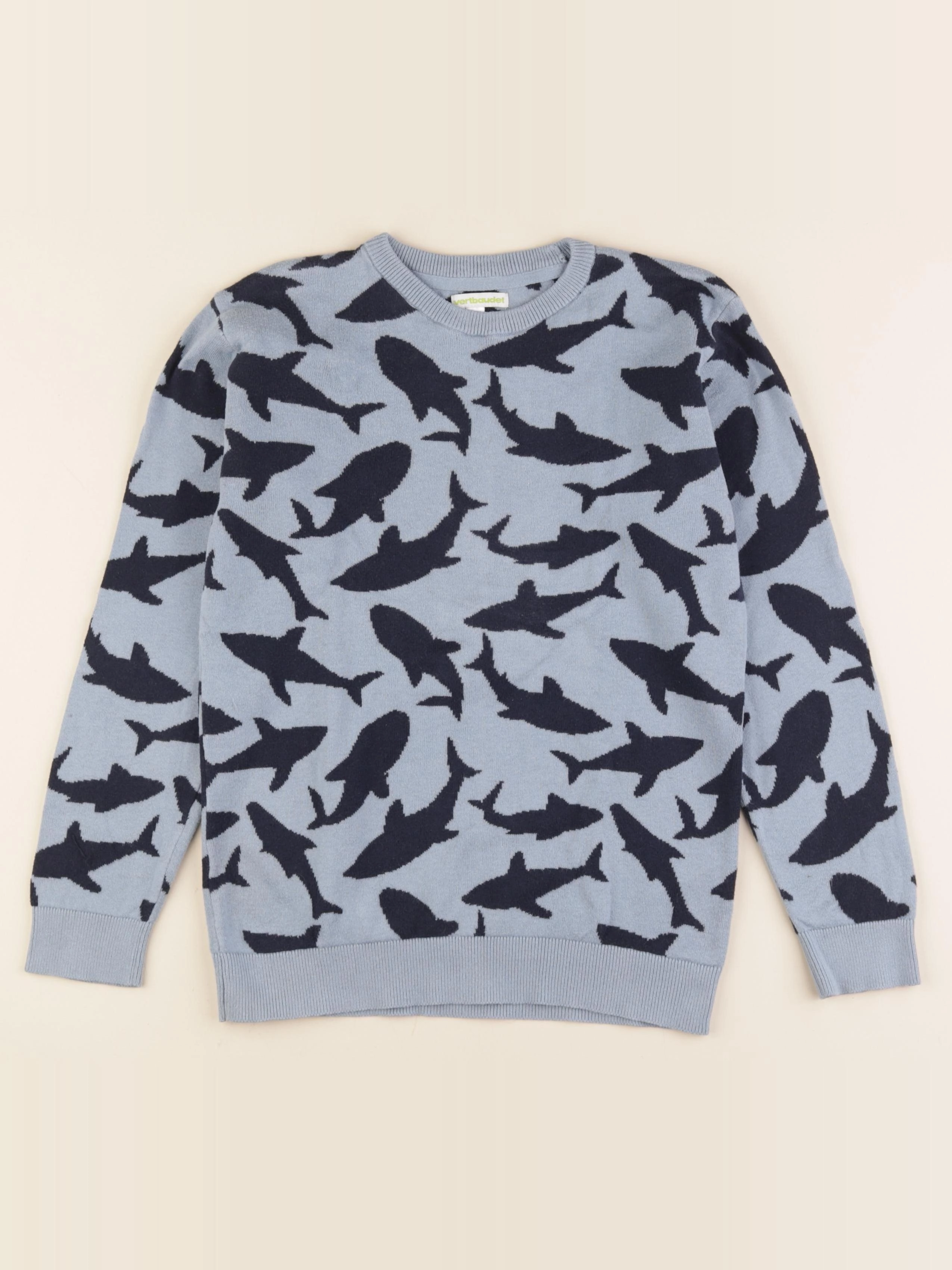 Vertbaudet - pull bleu - 10 ans