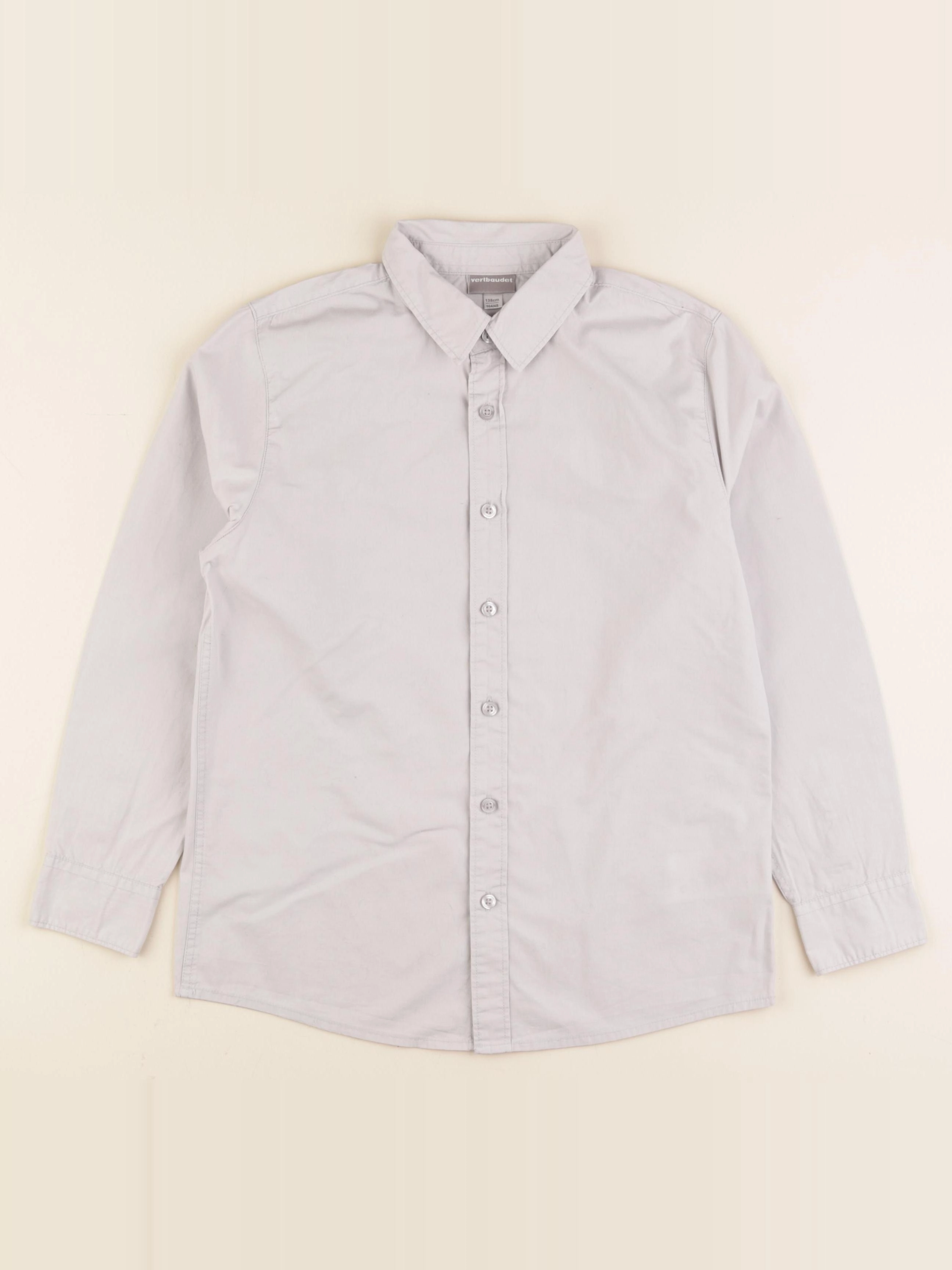 Vertbaudet - chemise gris - 10 ans