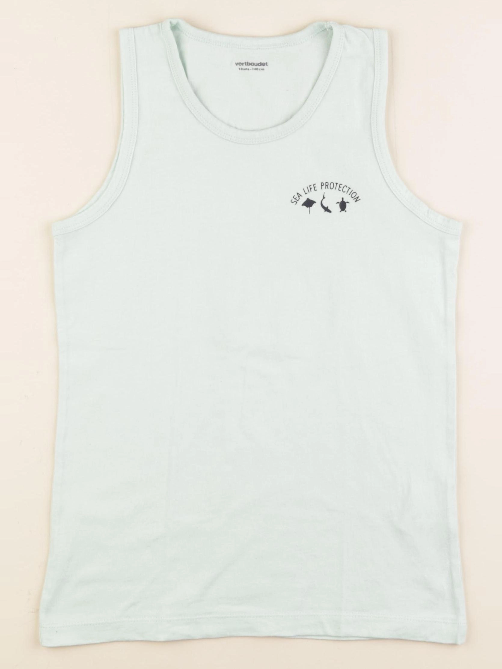 Vertbaudet - débardeur vert - 10 ans