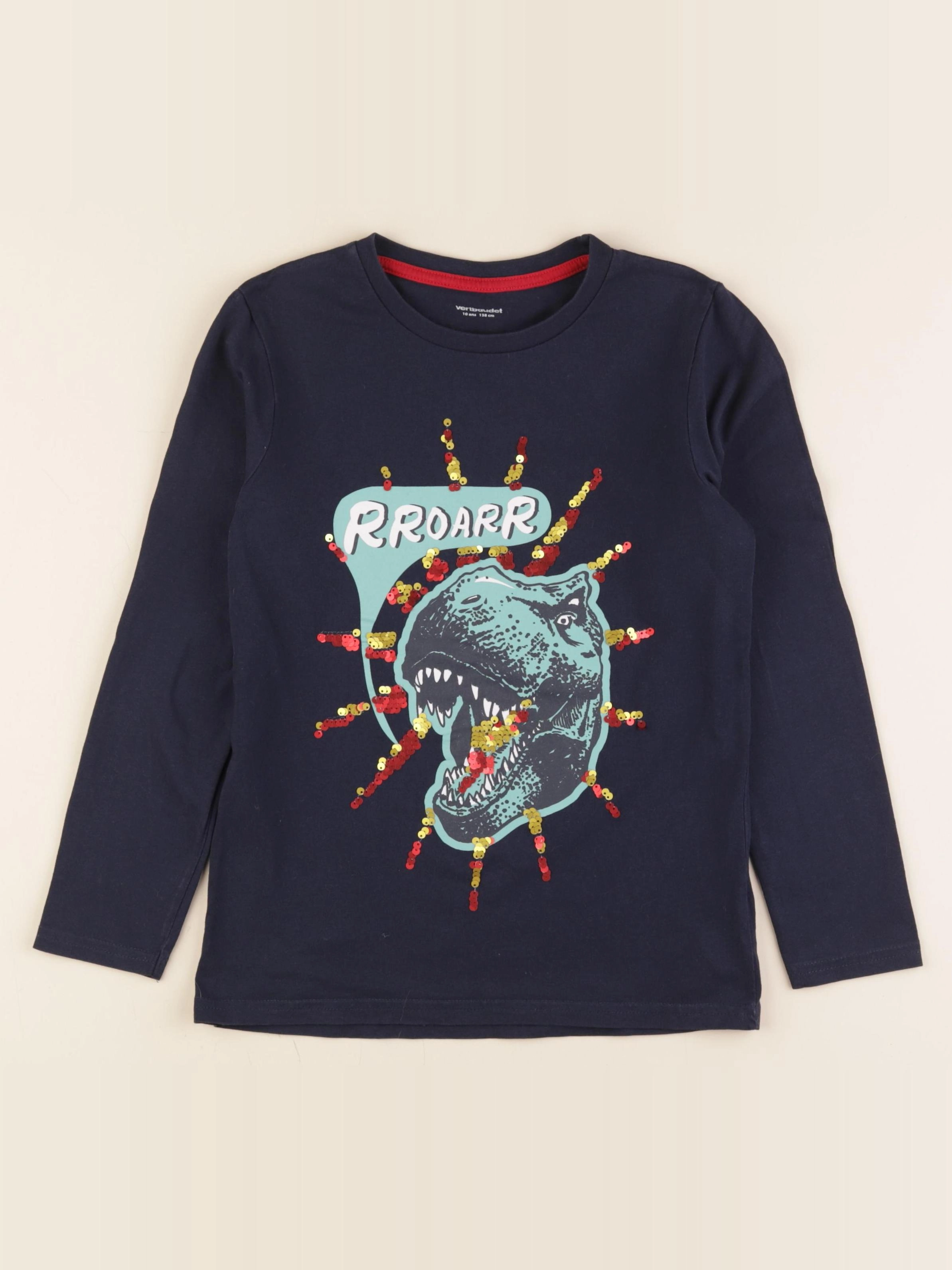 Vertbaudet - tee-shirt bleu - 10 ans