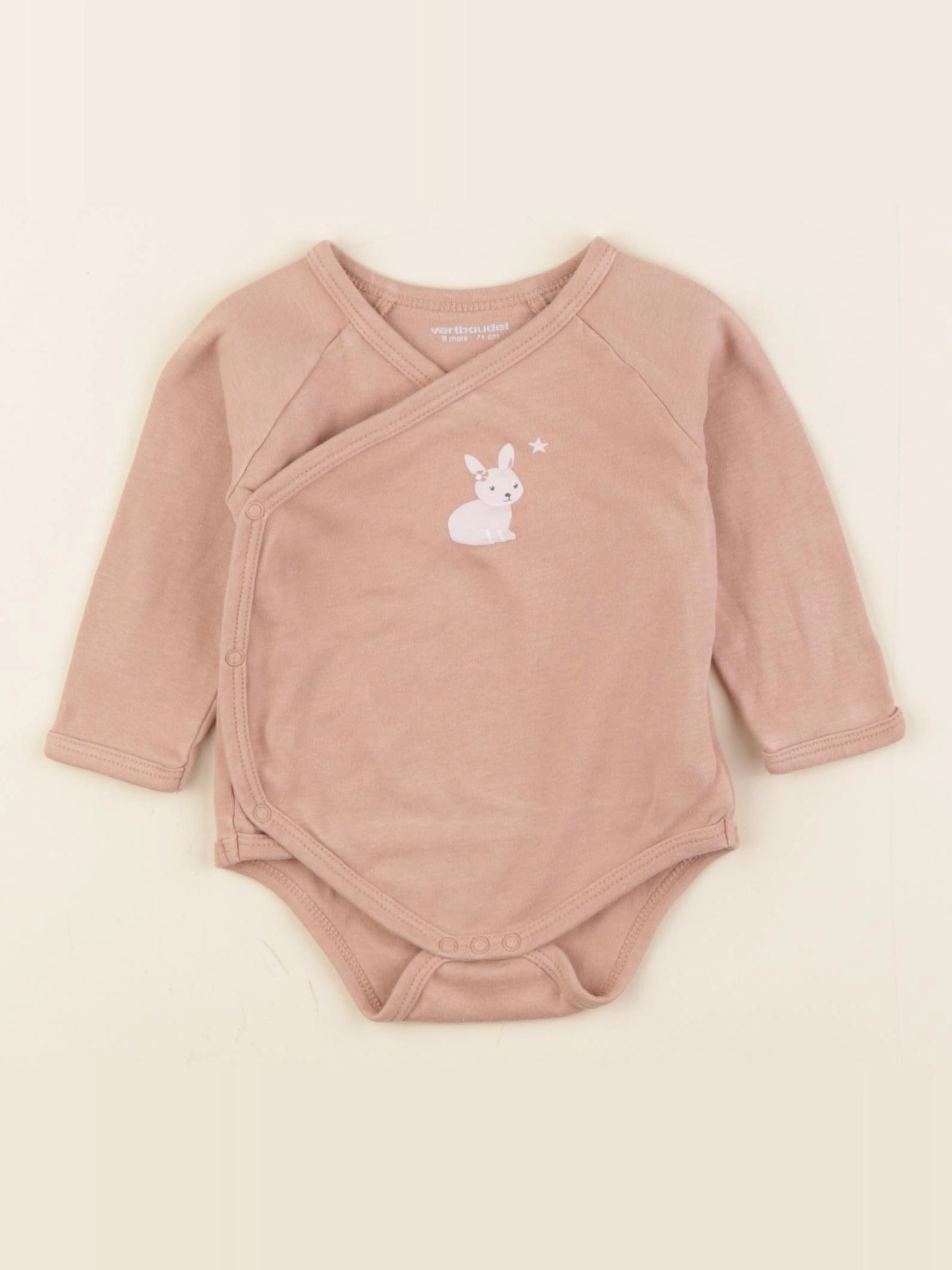 Vertbaudet - body marron - 9 mois