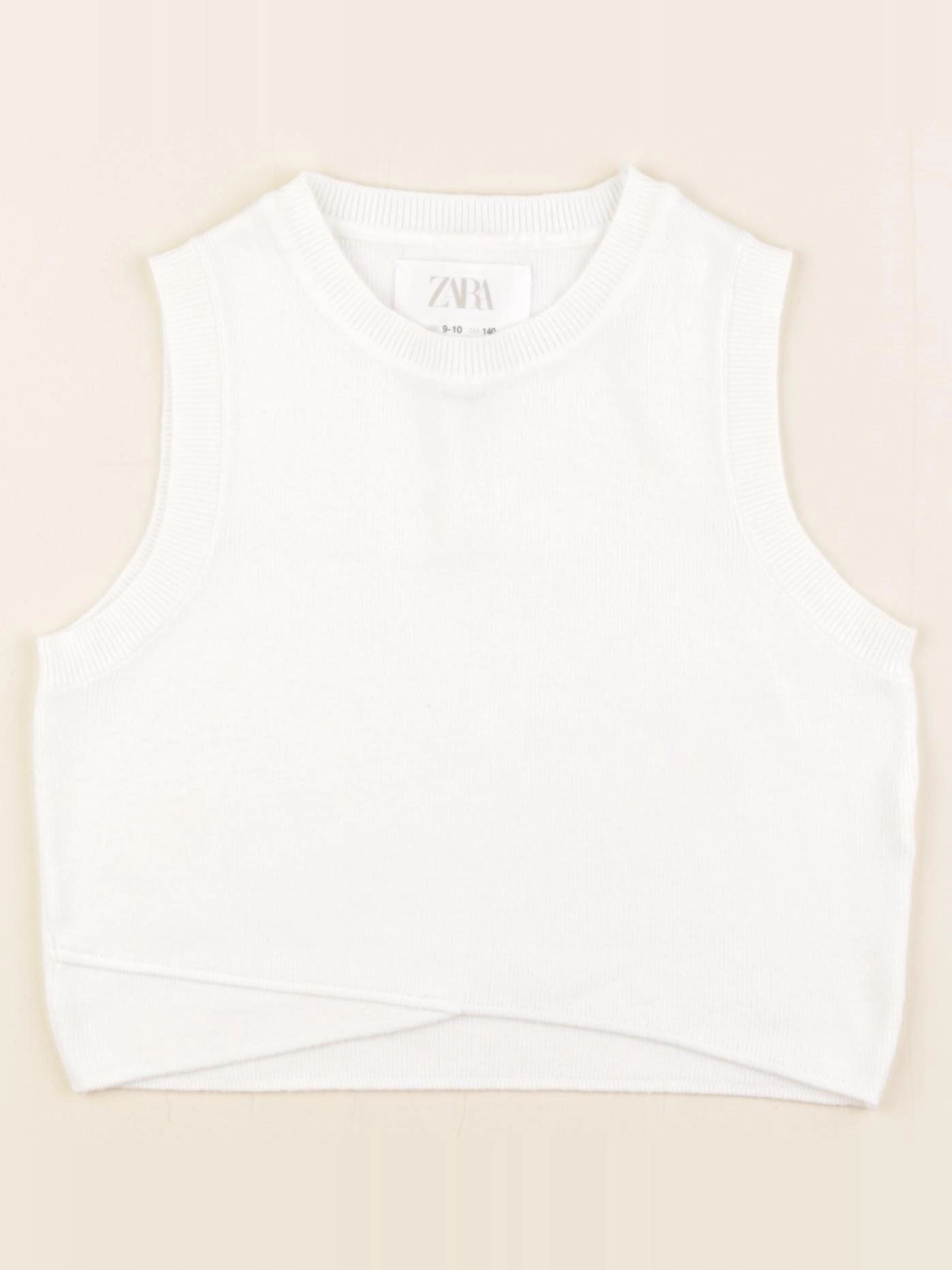 Zara - gilet blanc - 9/10 ans