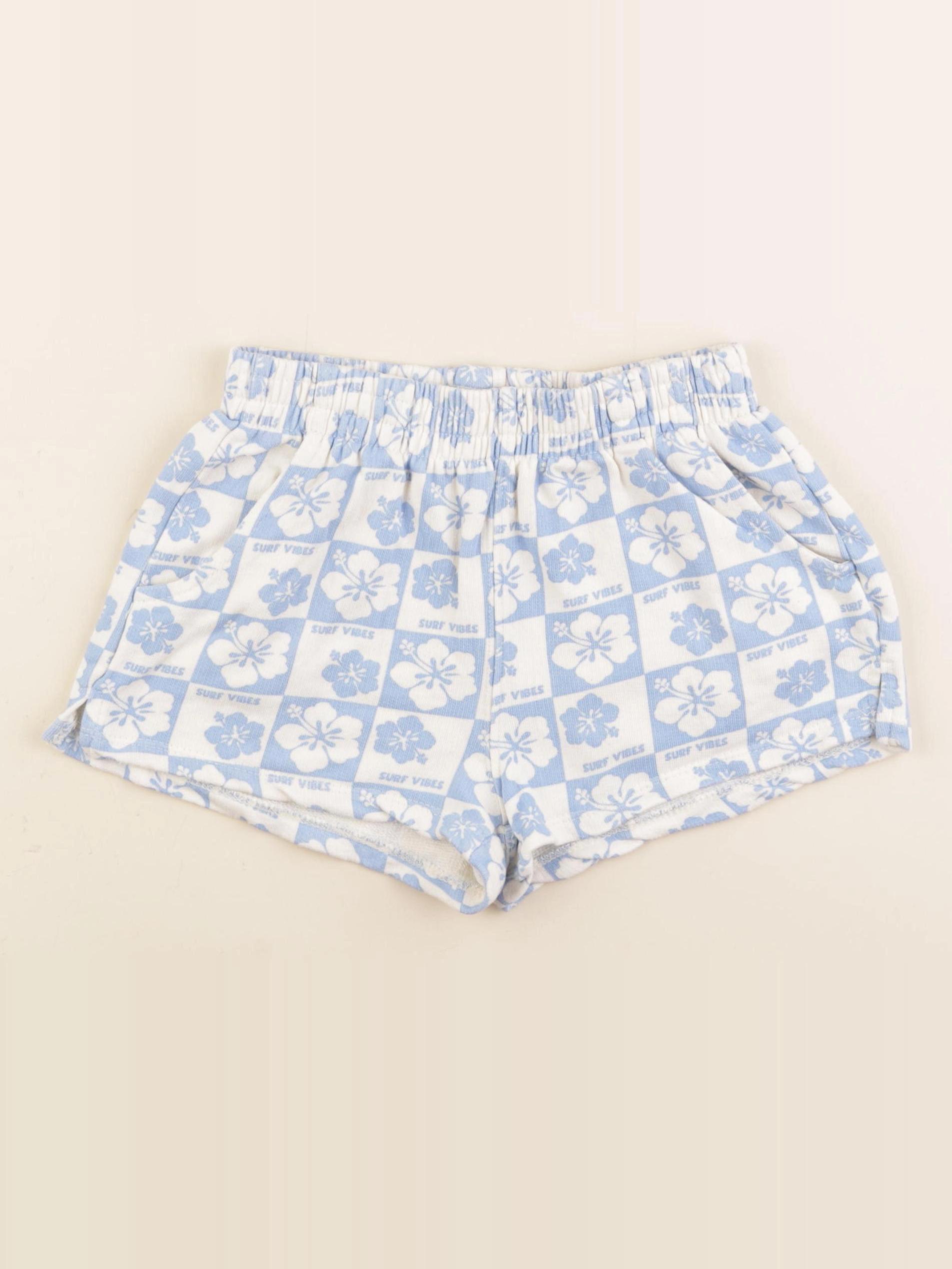 Zara - short beige, bleu - 8 ans