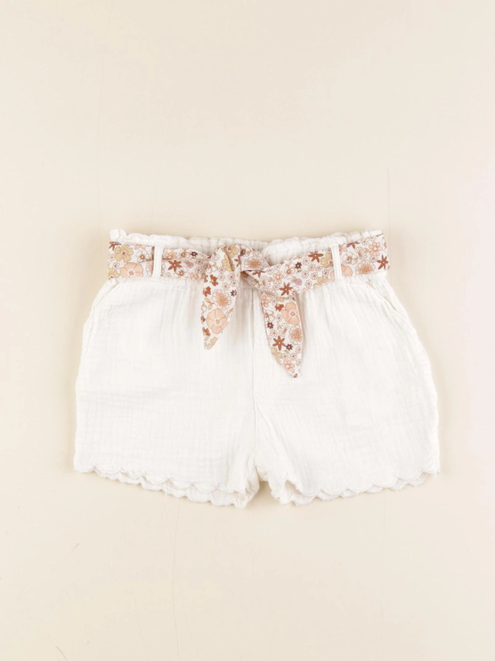 Vertbaudet - short blanc - 18 mois