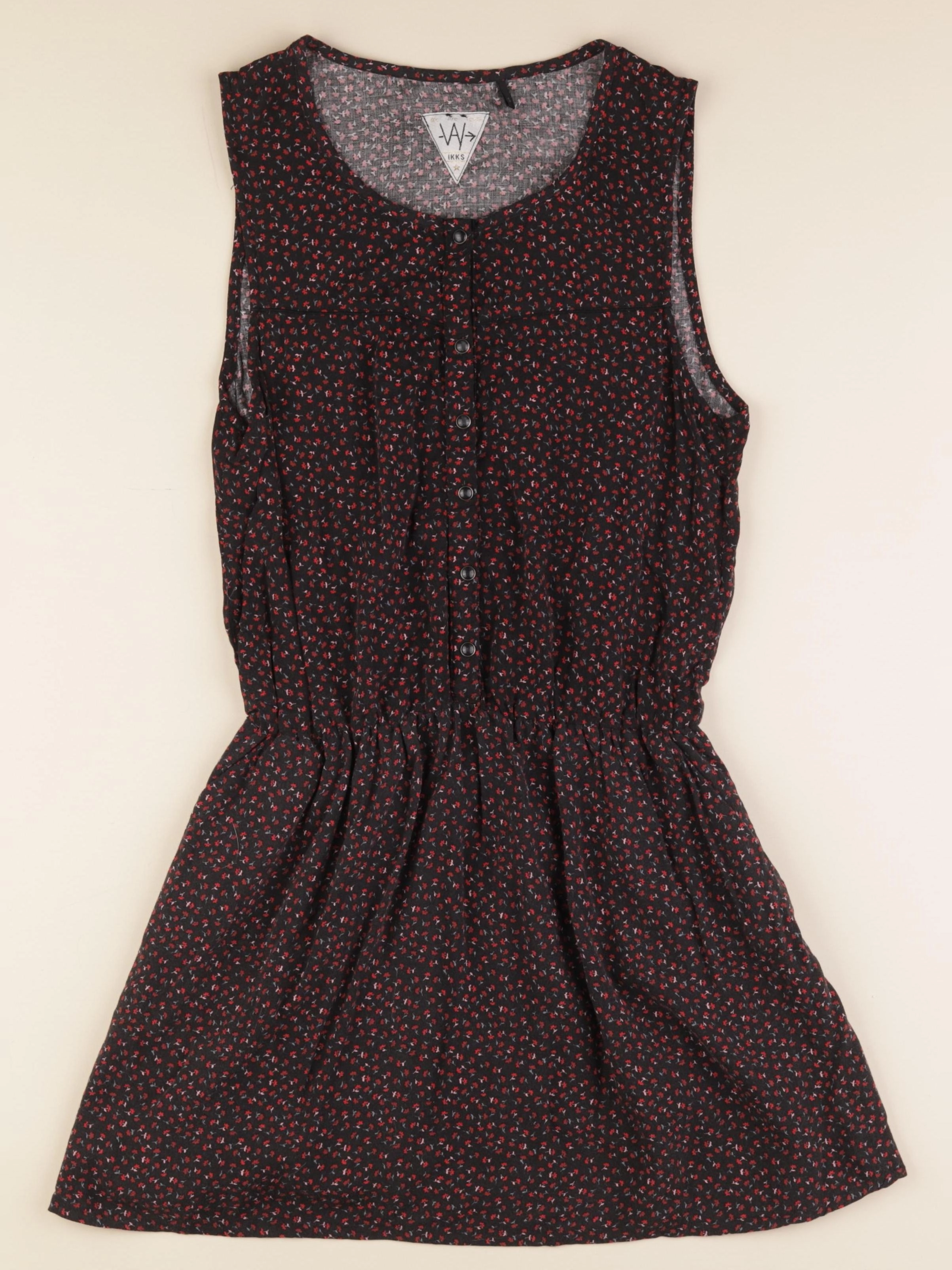 IKKS - robe noir, rouge - 14 ans