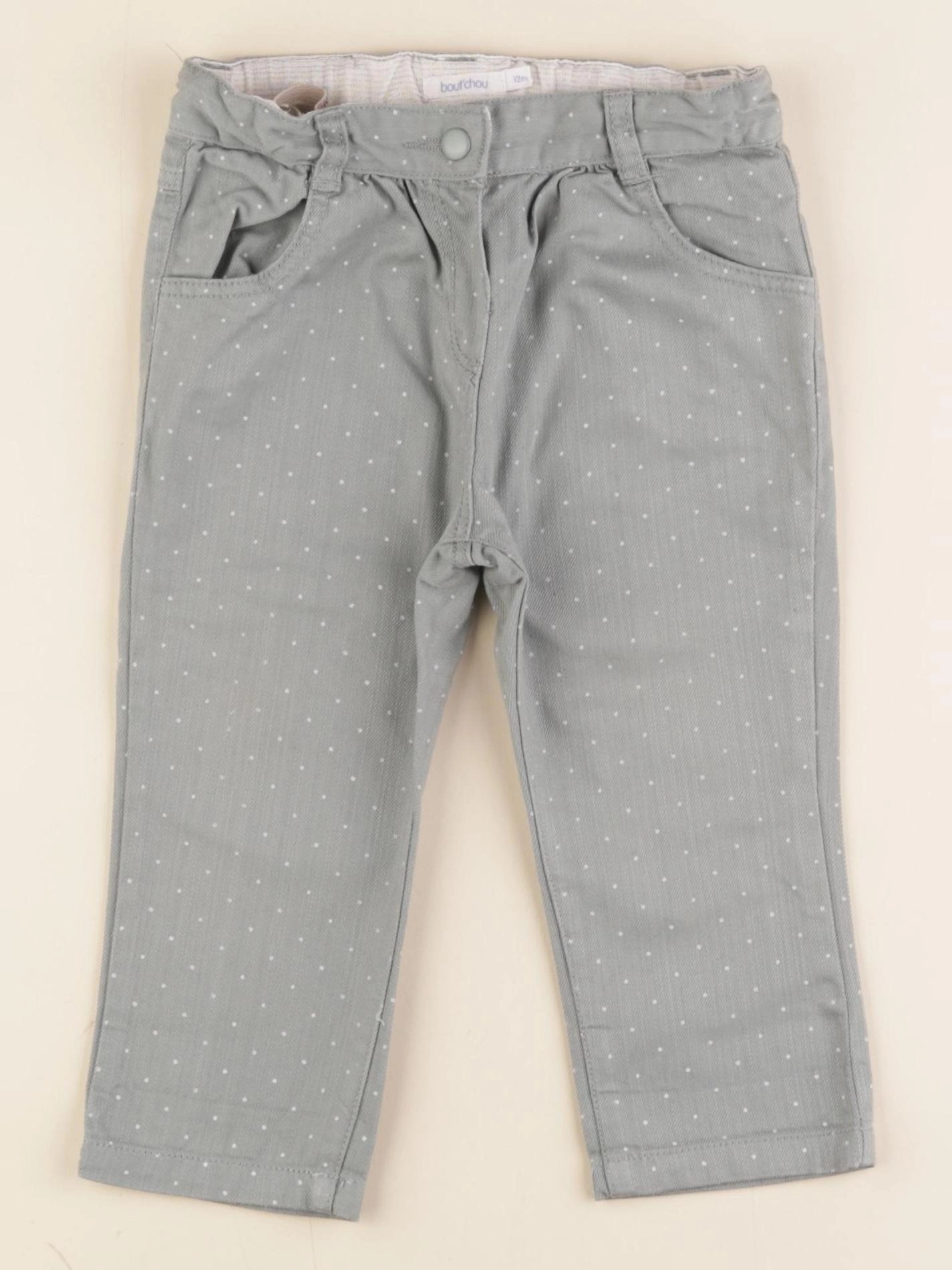 Boutchou - pantalon vert - 12 mois