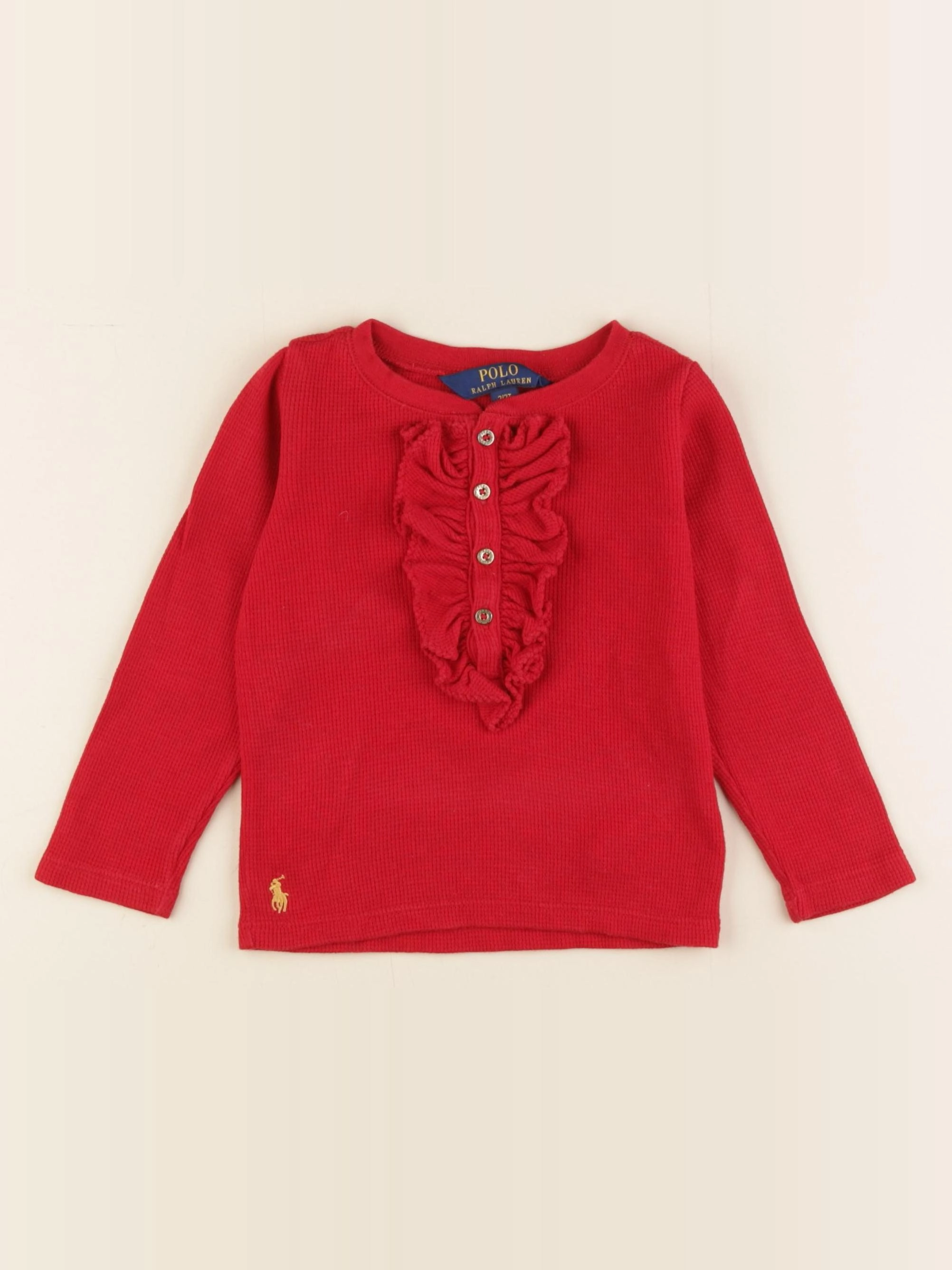 Ralph Lauren - tee-shirt rouge - 2 ans