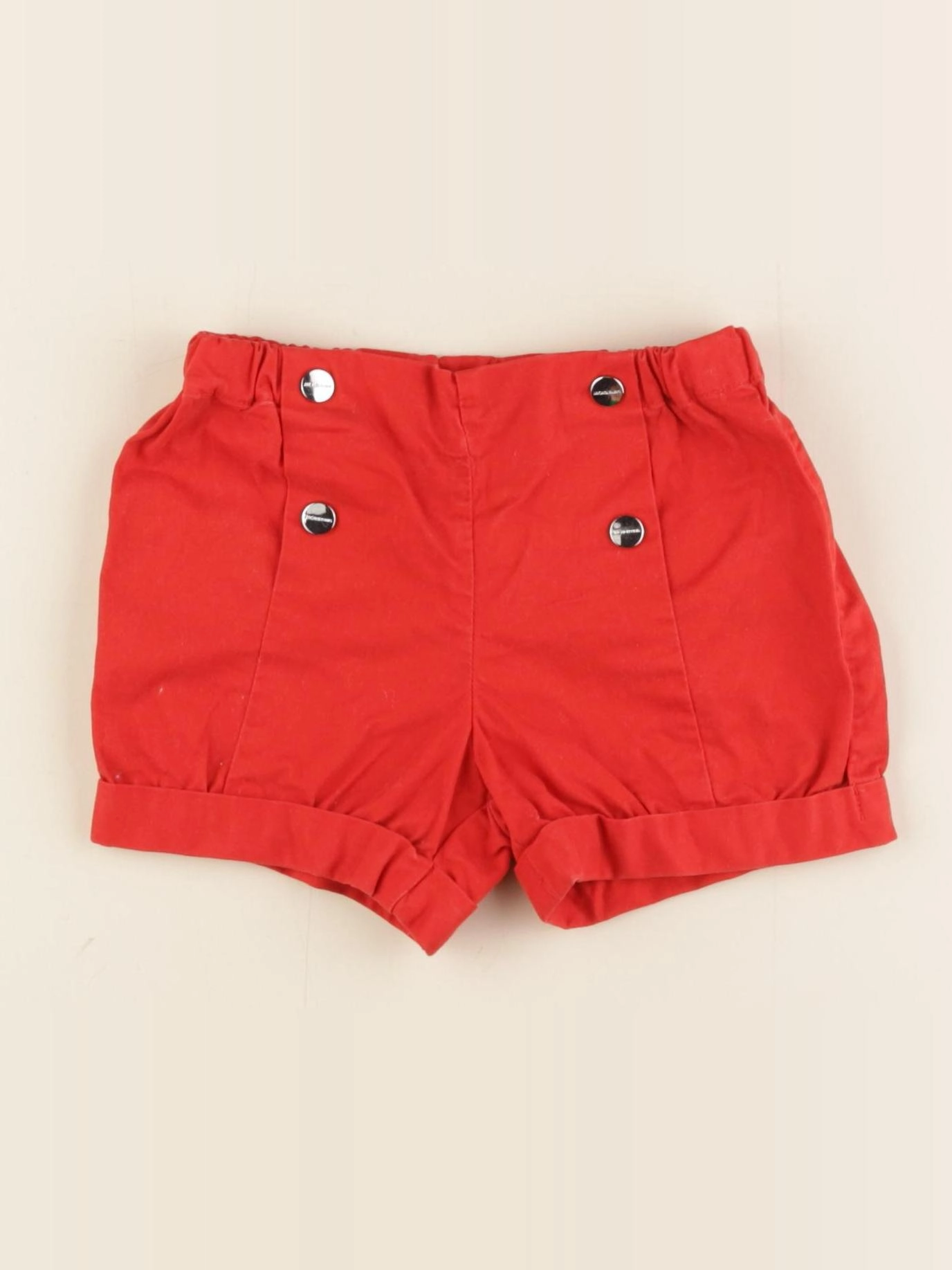 Zara - short rouge - 18 mois