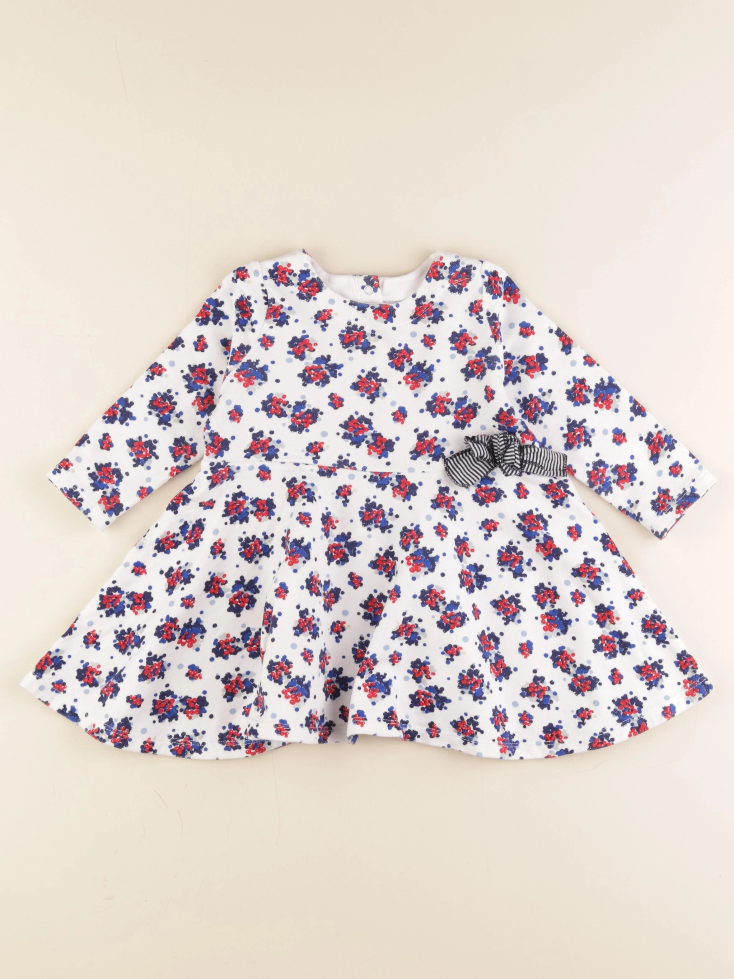 Petit Bateau - robe multicolore - 18 mois