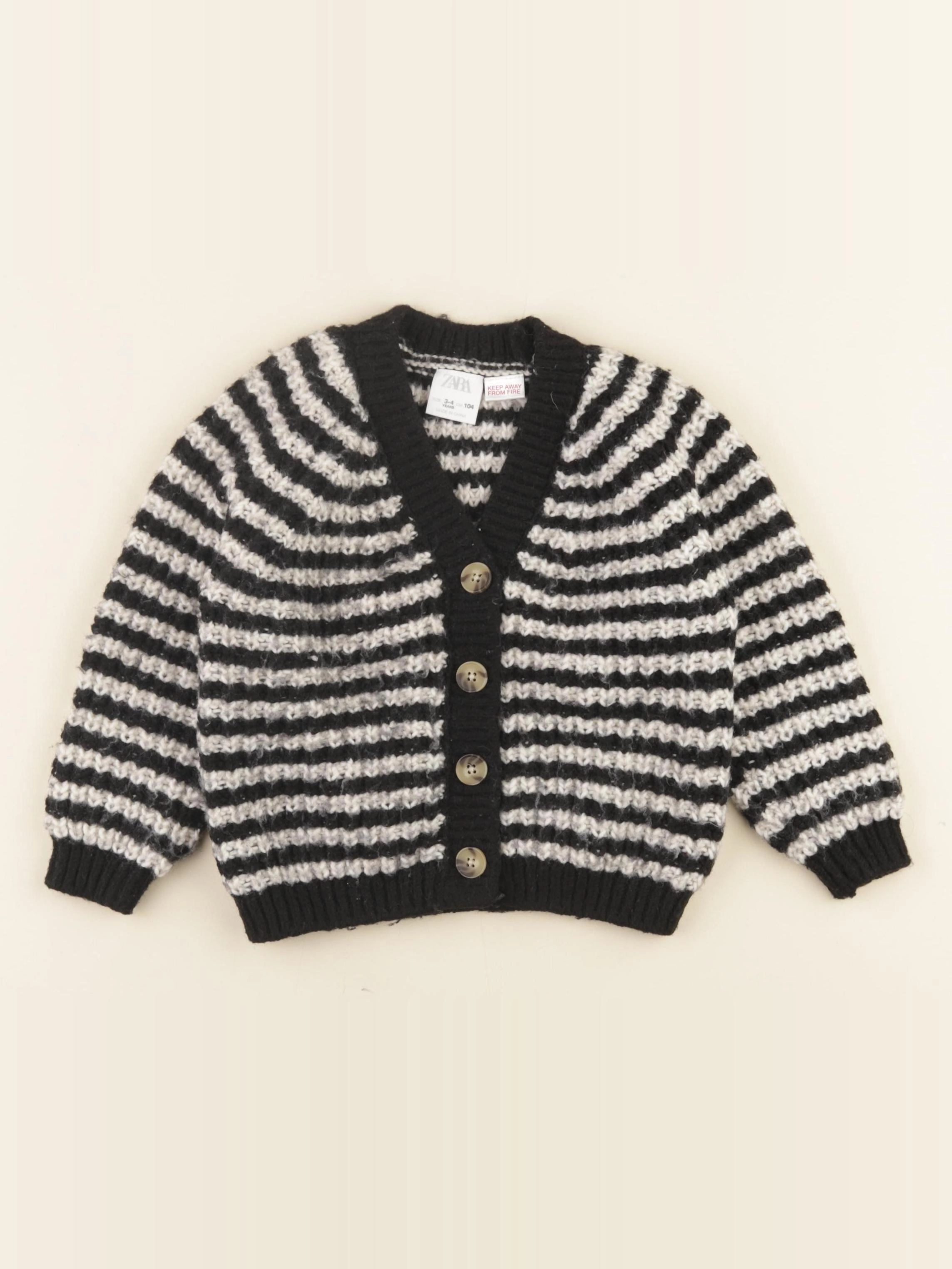 Zara - gilet noir - 3/4 ans