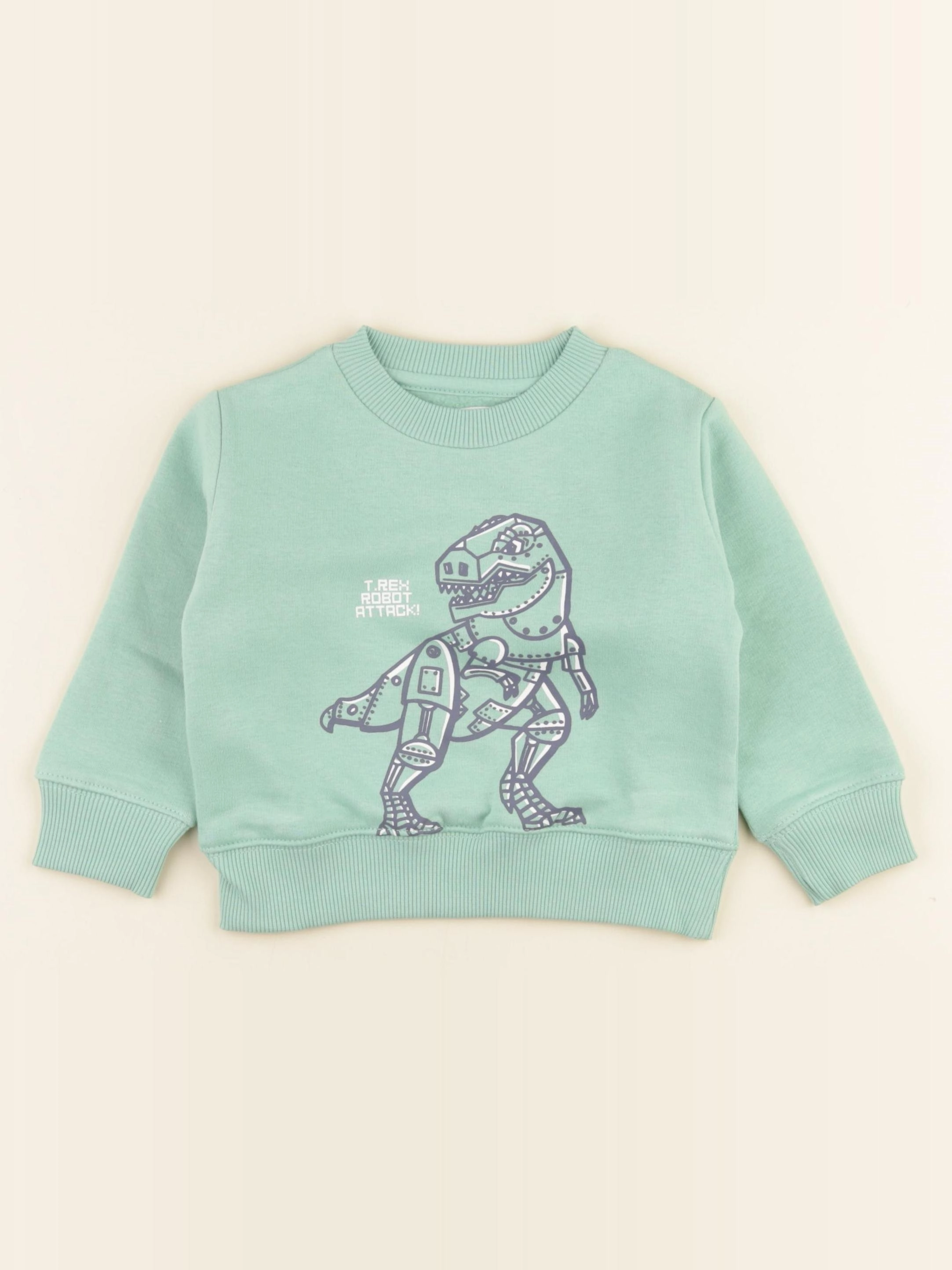 Vertbaudet - sweat vert - 2 ans