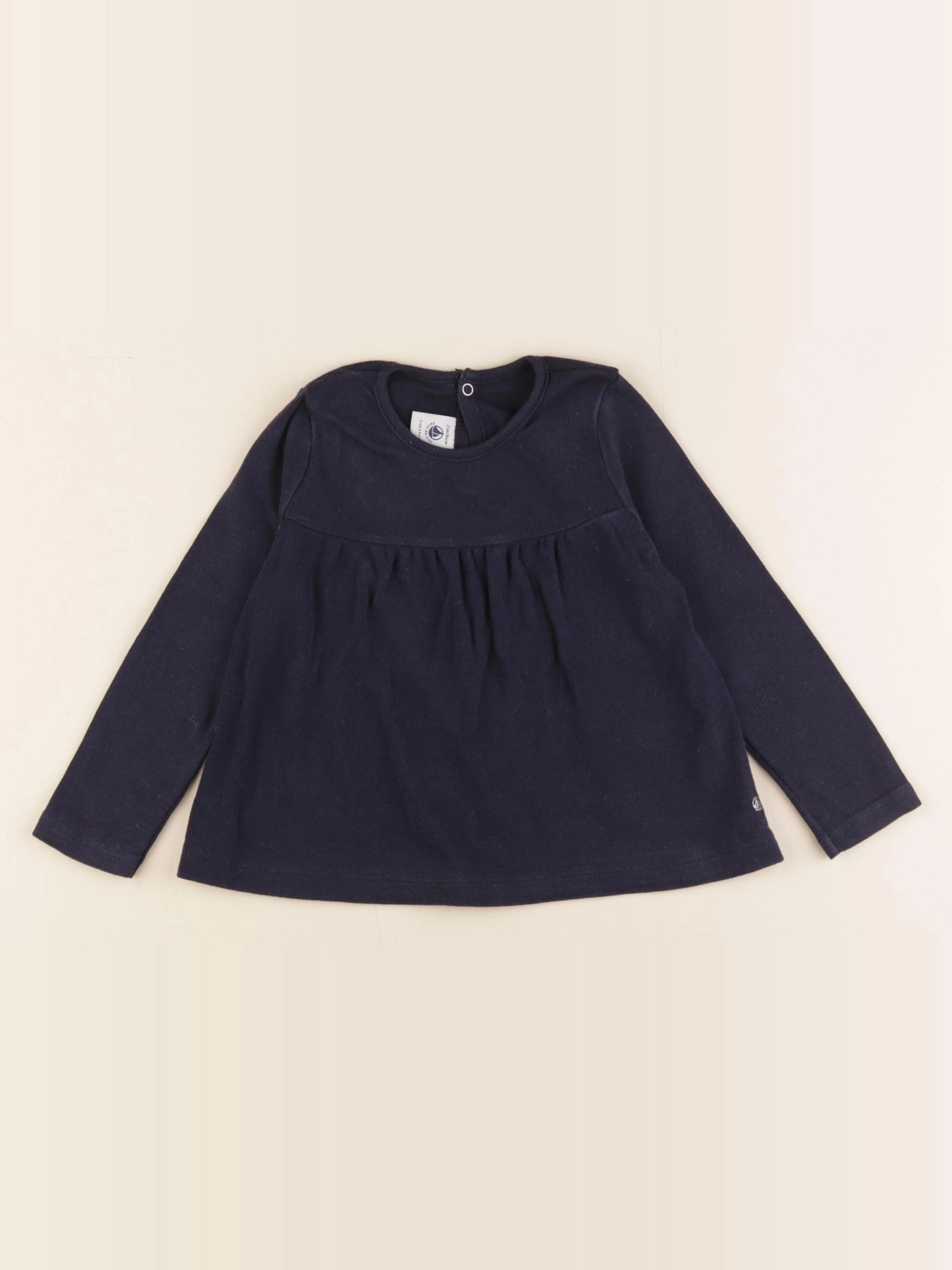 Petit Bateau - tee-shirt bleu - 24 mois à 3 ans