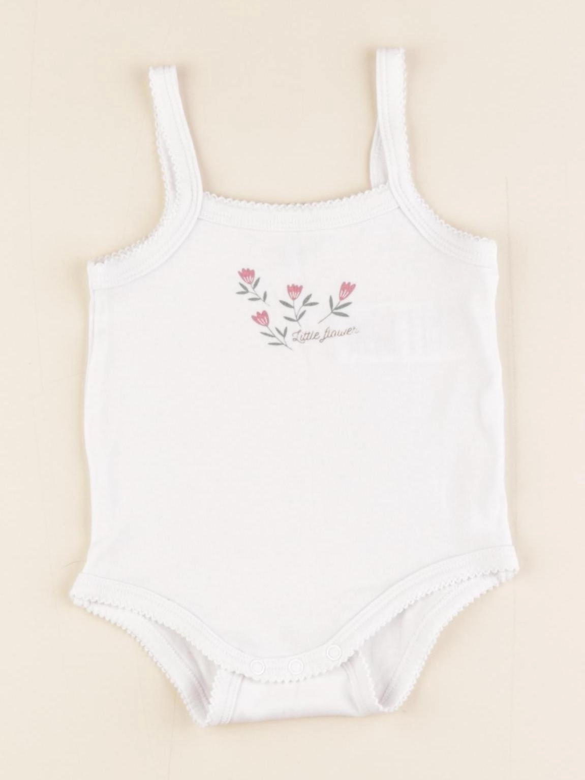 Vertbaudet - body blanc - 6 mois