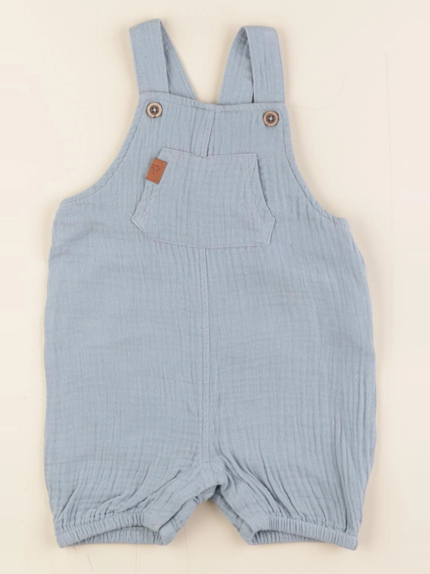 Vertbaudet - salopette bleu - 6 mois