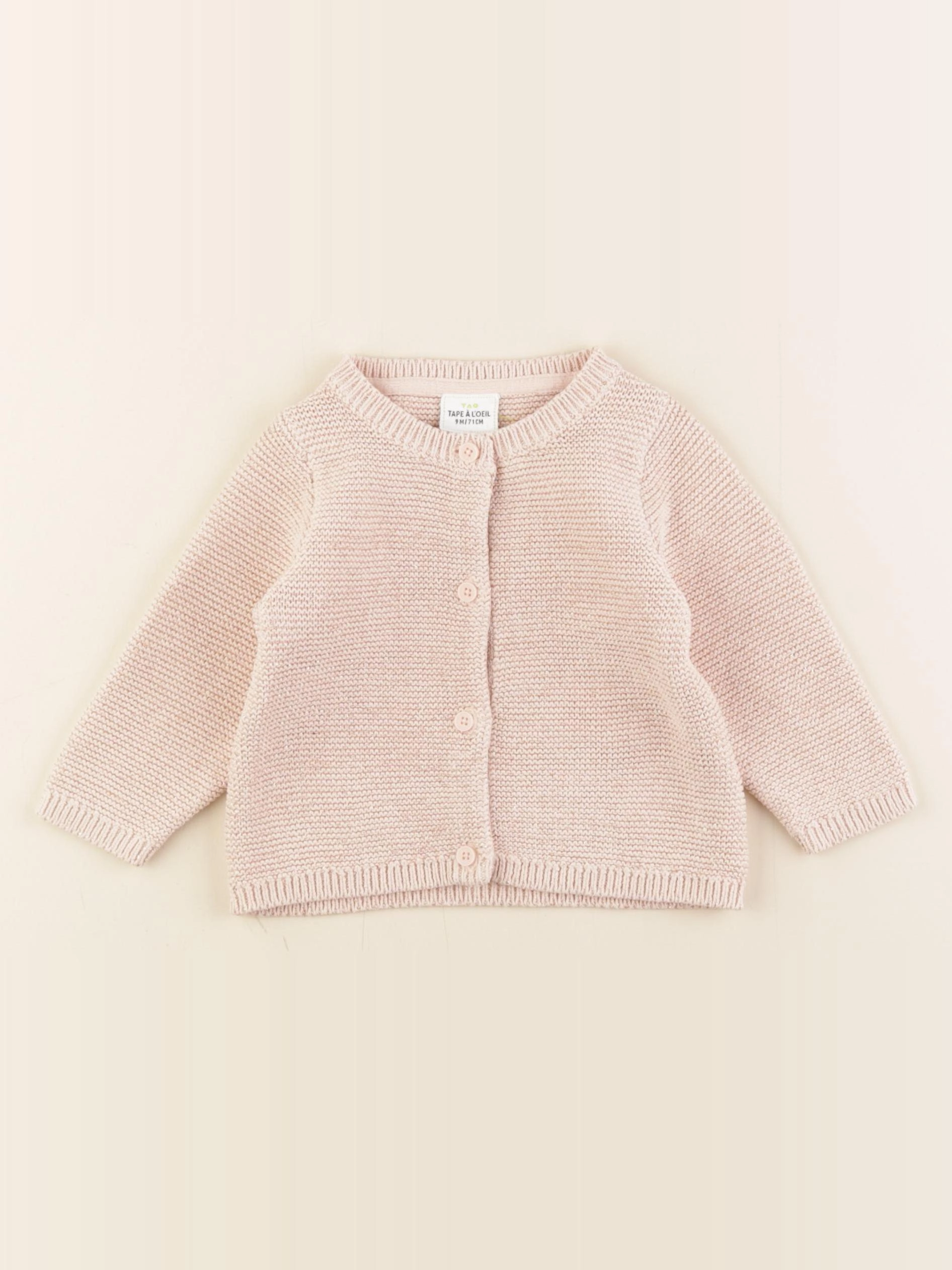 Tape à l'oeil - gilet or, rose - 9 mois