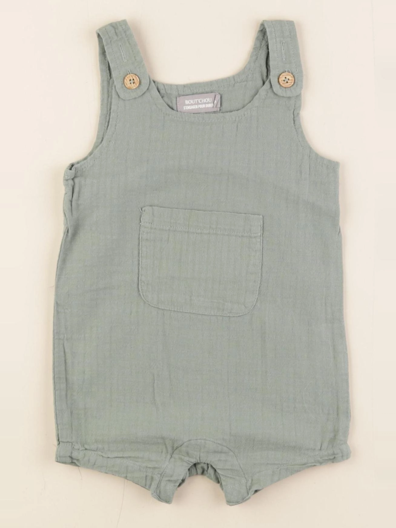 Boutchou - salopette vert - 6 mois
