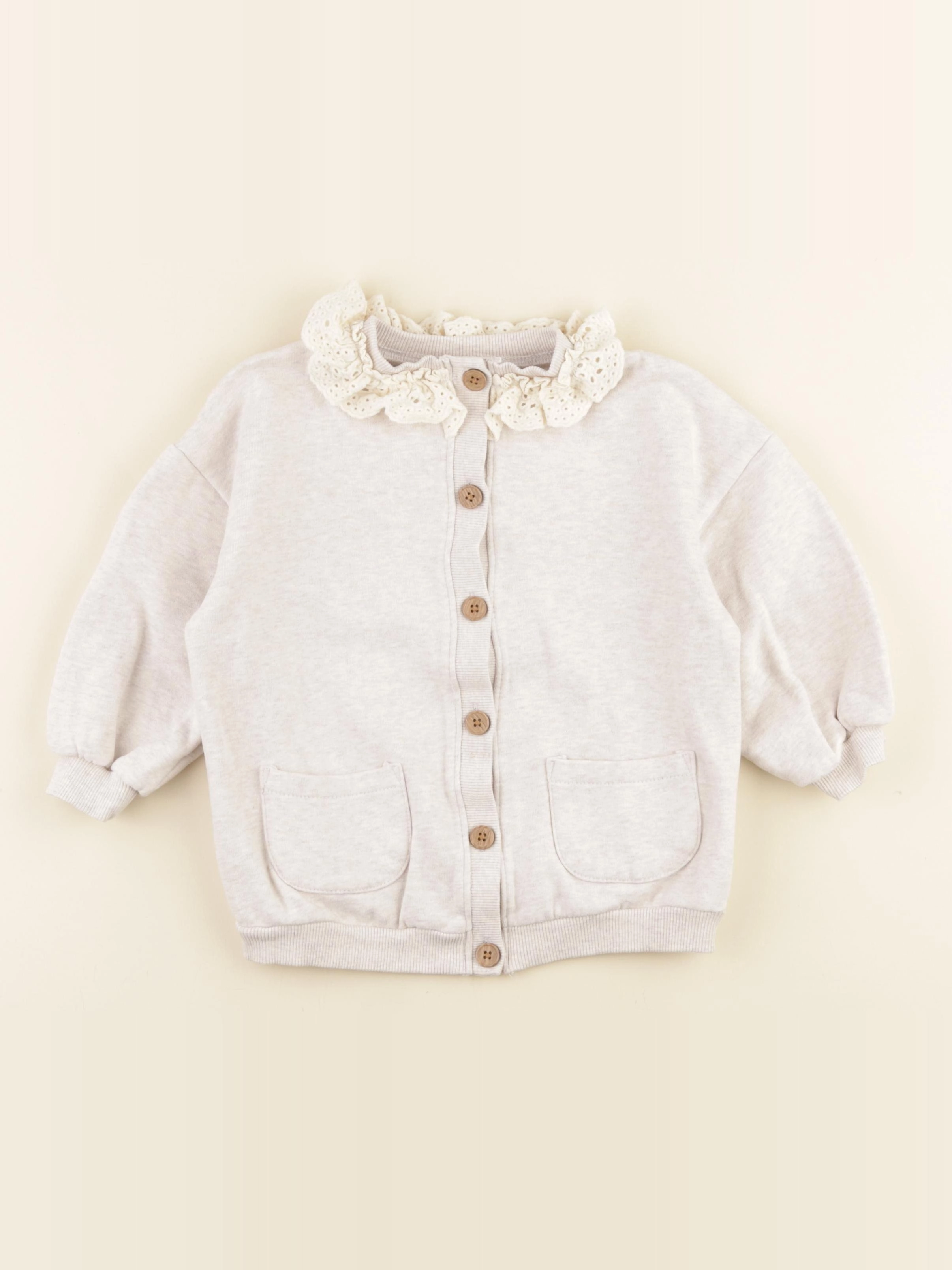 Next - sweat beige - 2/3 ans