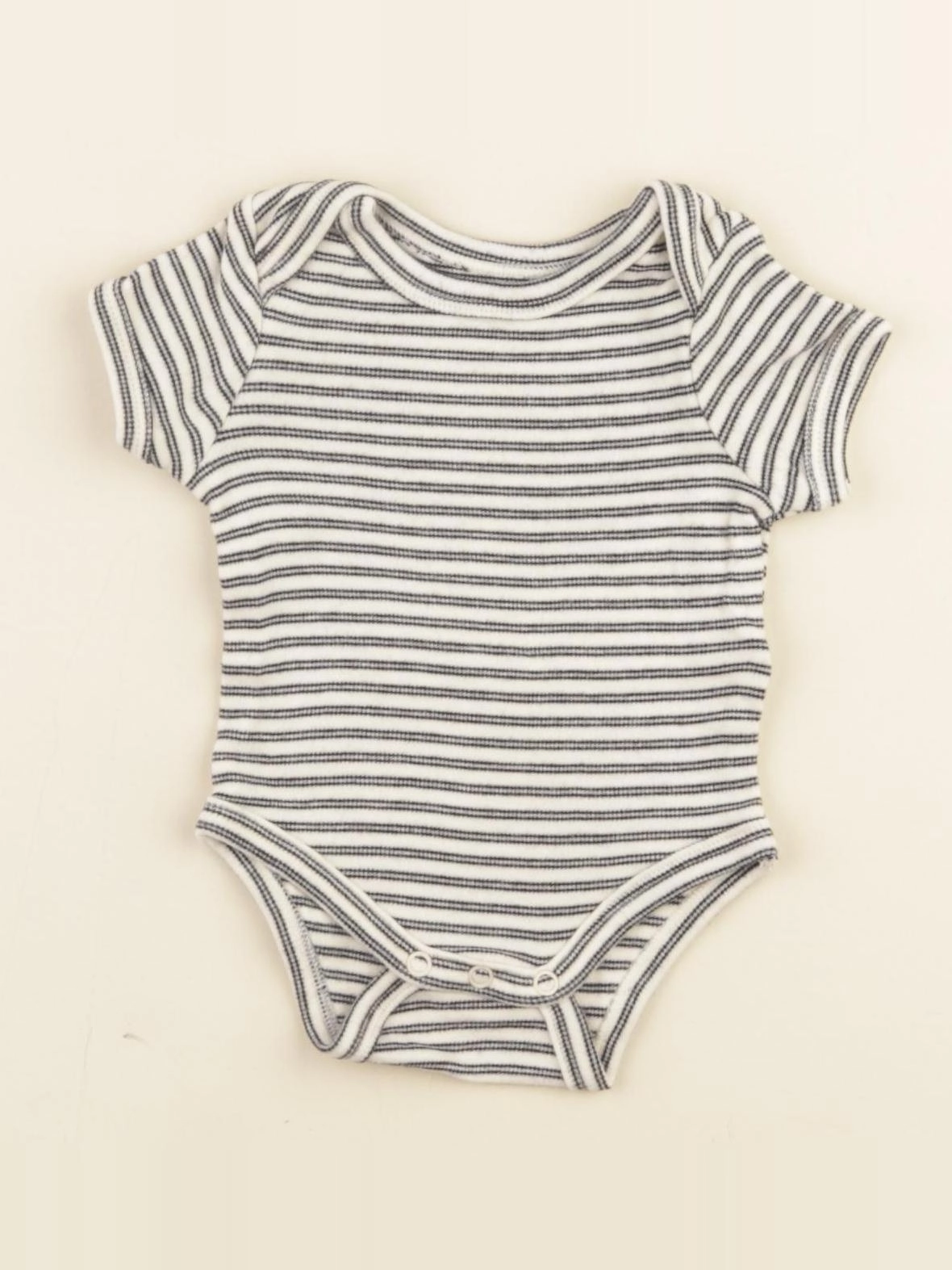 Vertbaudet - body beige - 1 mois