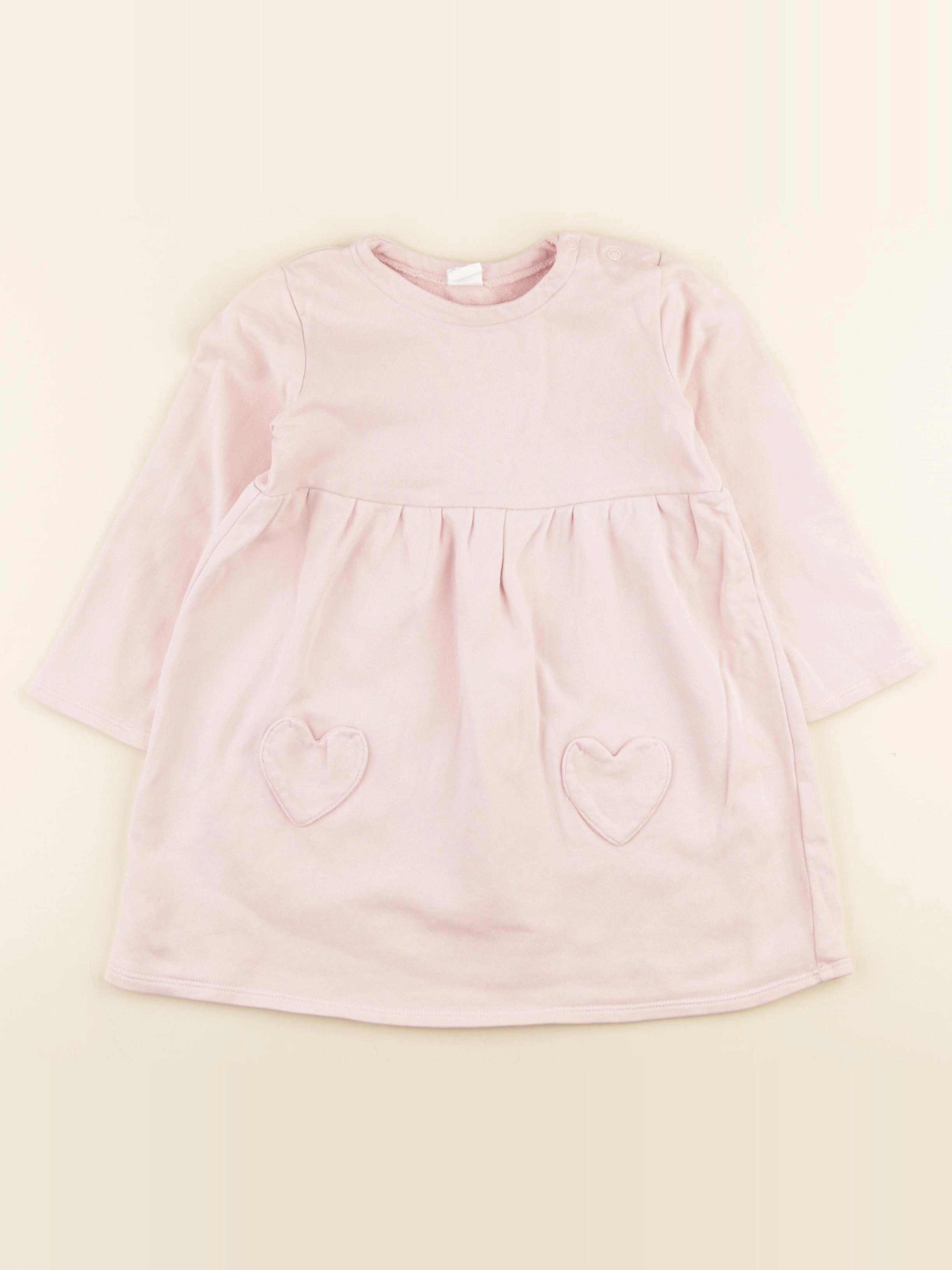 H&M - robe rose - 2/3 ans