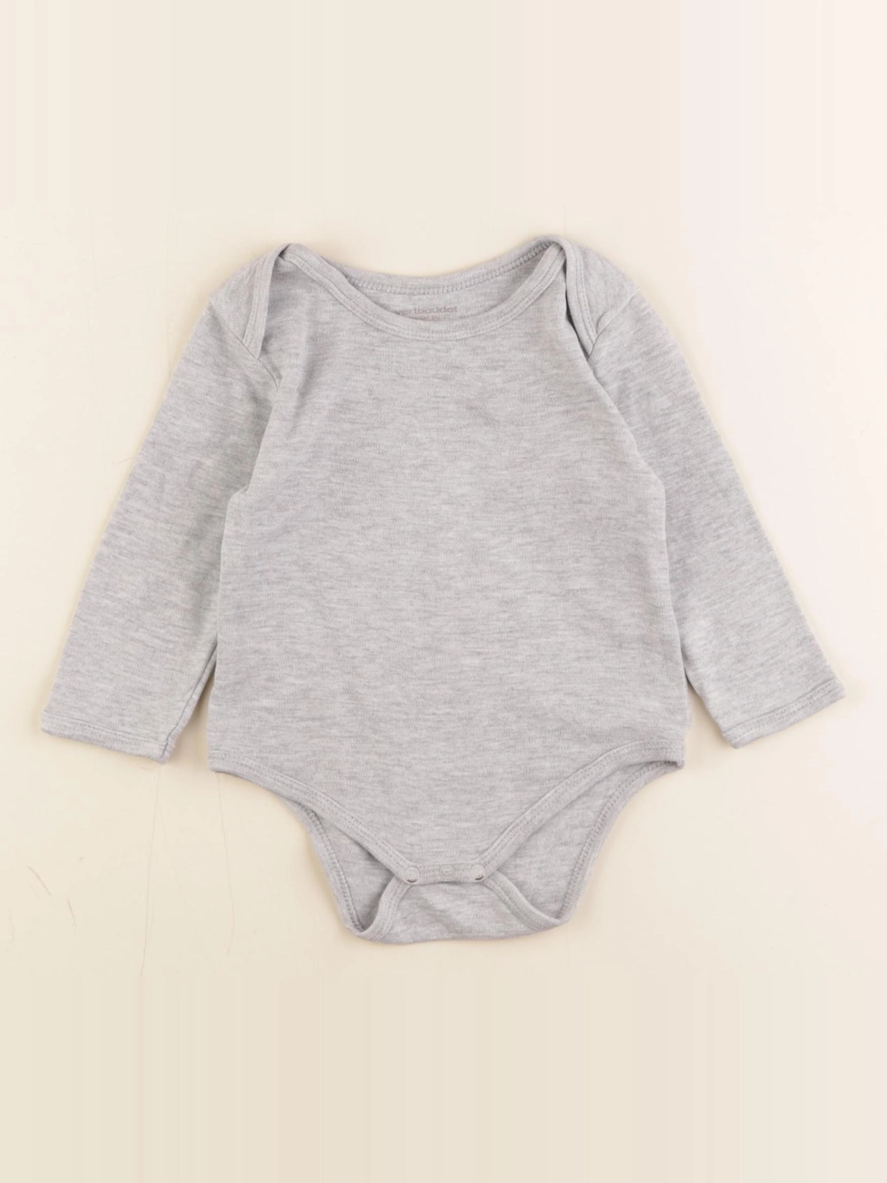 Vertbaudet - body gris - 12 mois