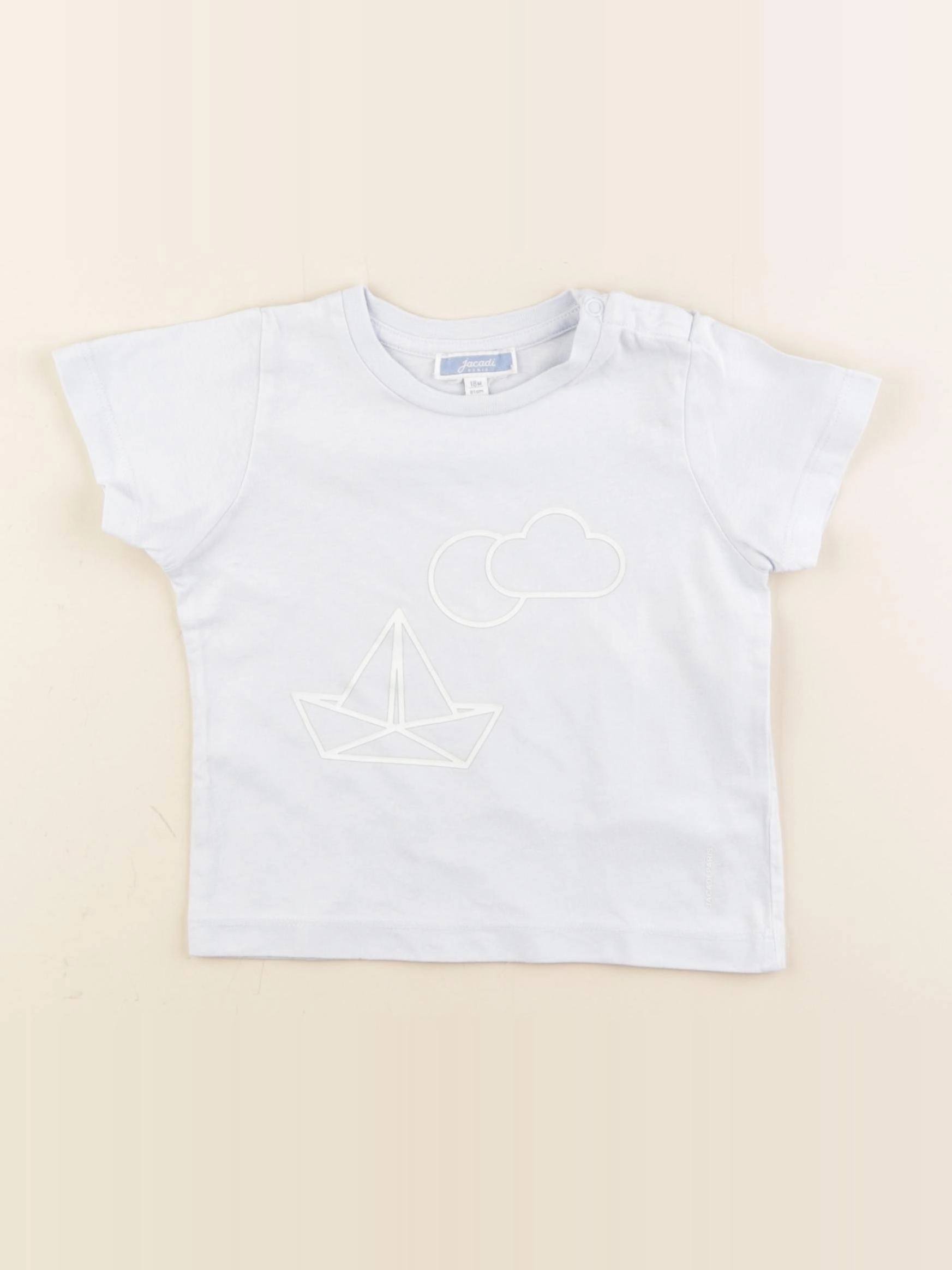 Jacadi - tee-shirt bleu - 18 mois