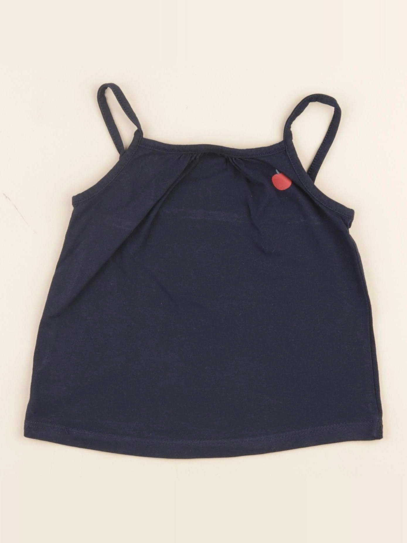 Vertbaudet - débardeur bleu, rouge - 2 ans