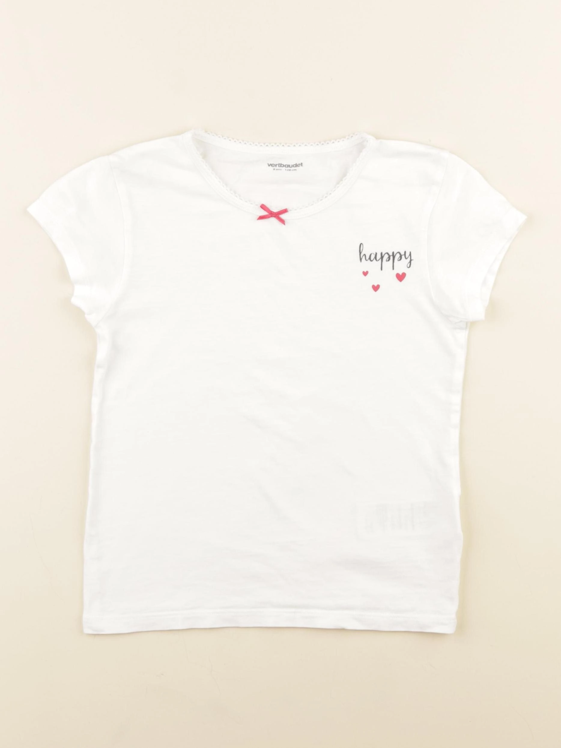 Vertbaudet - maillot de corps blanc - 8 ans