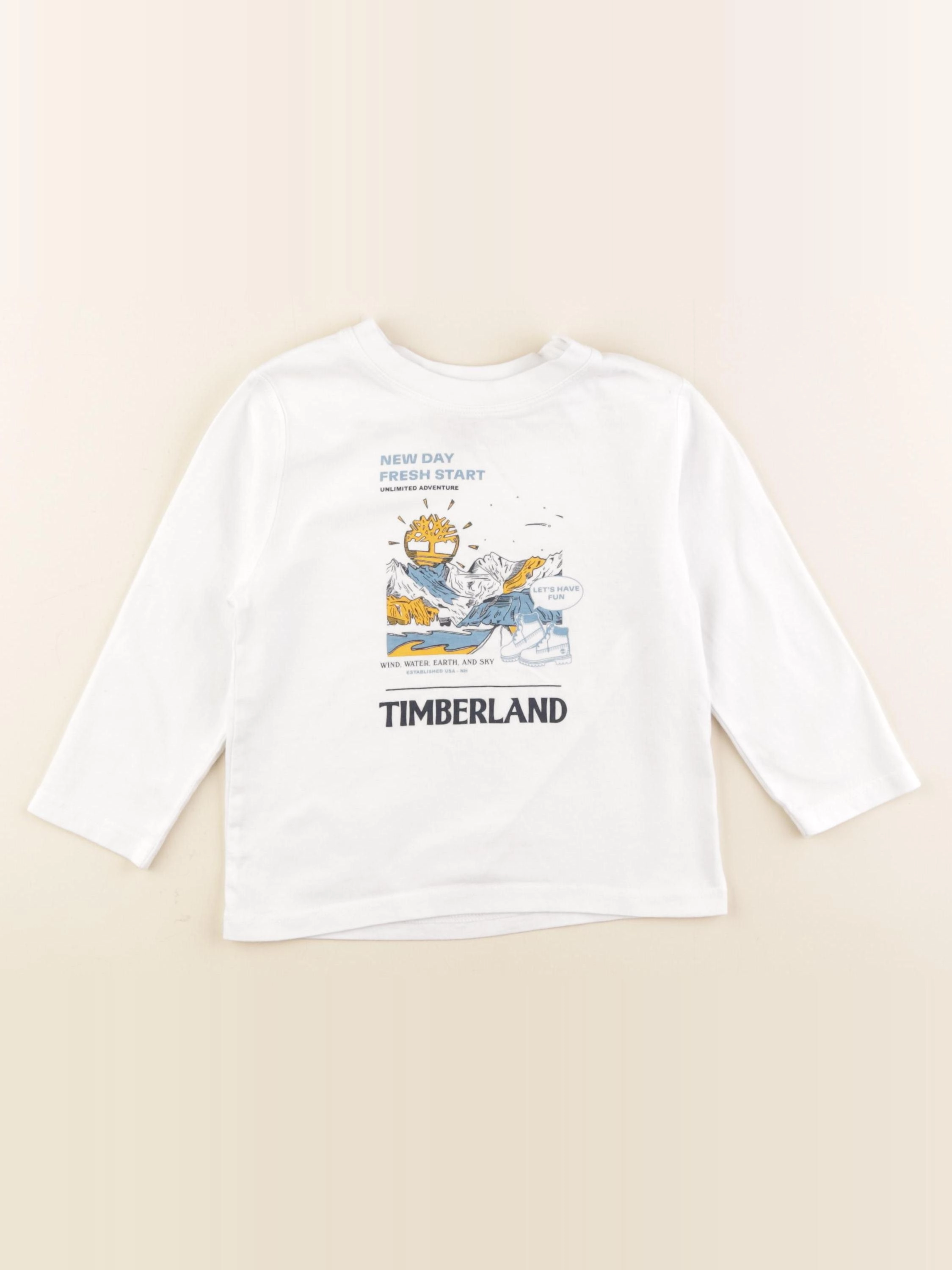 Timberland - tee-shirt blanc - 3 ans