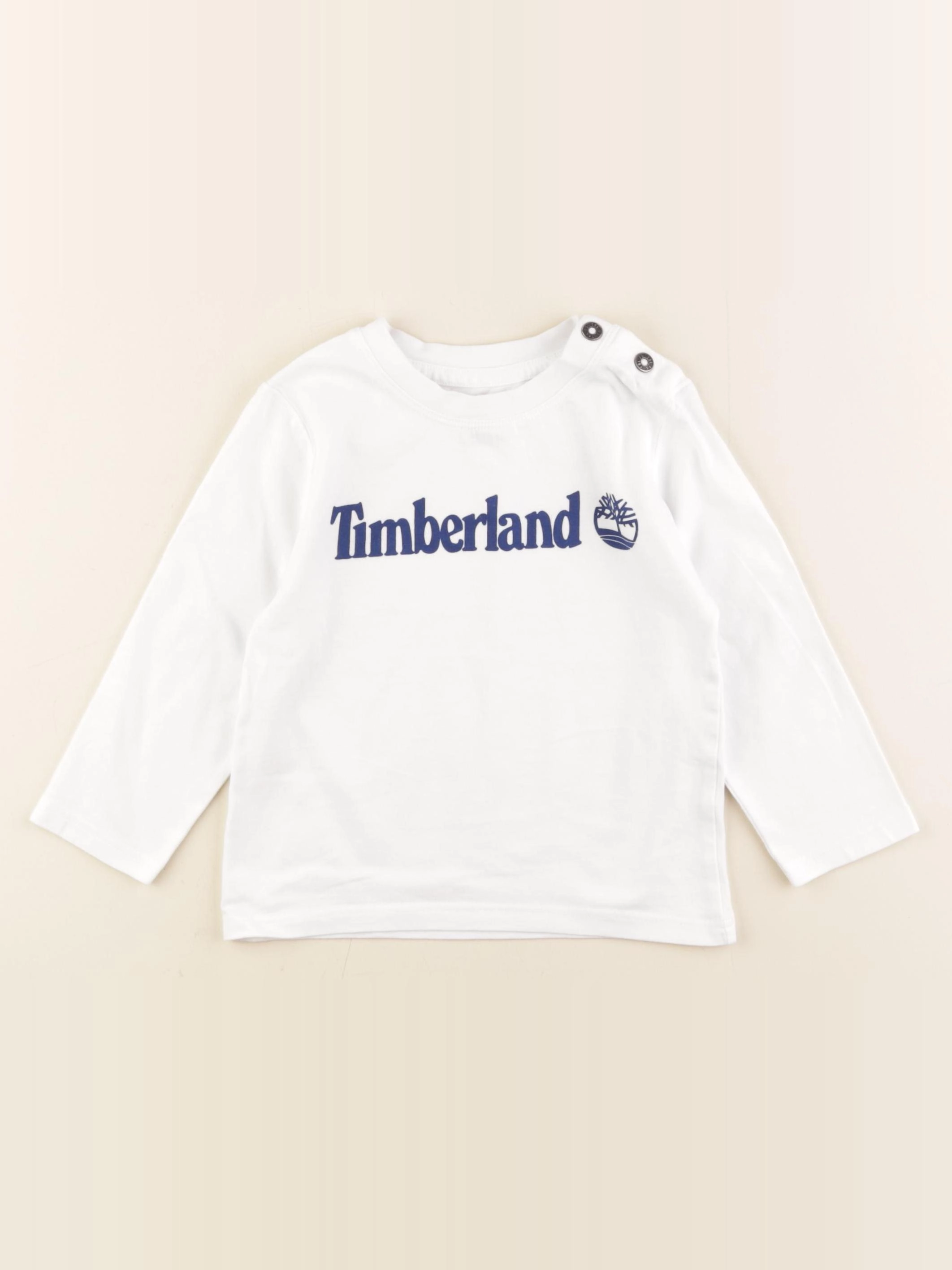 Timberland - tee-shirt blanc, bleu - 2 ans