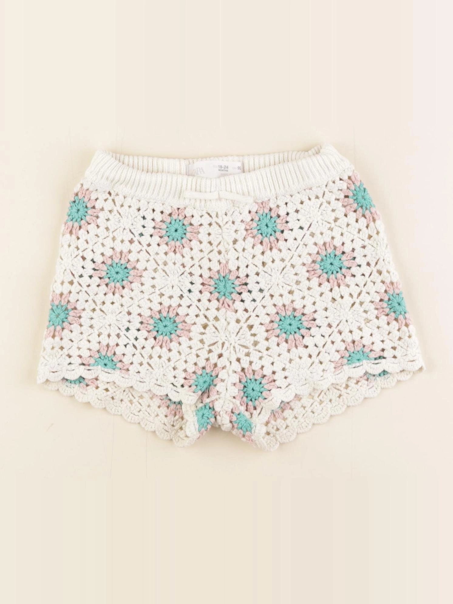 Zara - short blanc - 18/24 mois