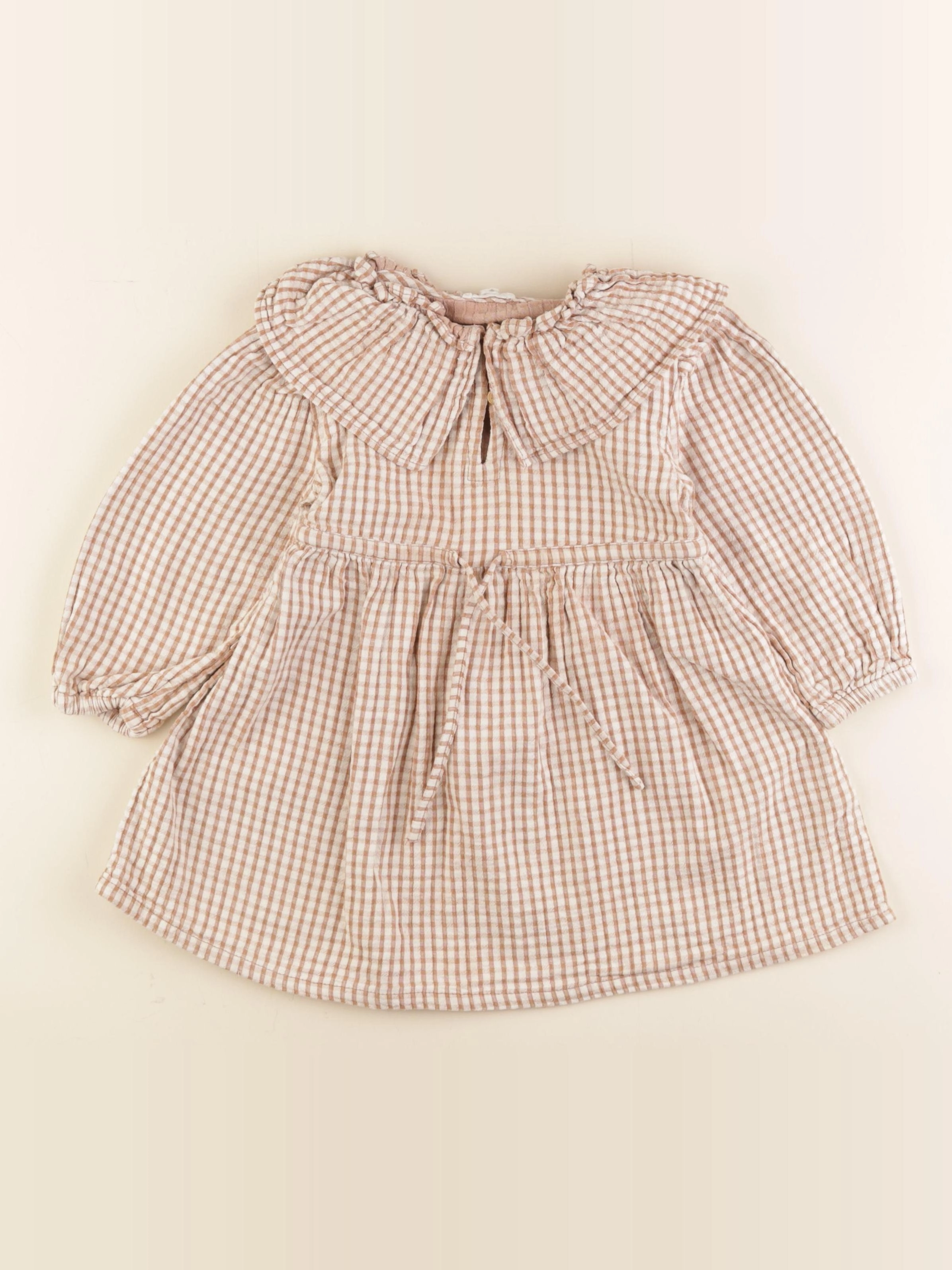 Vertbaudet - robe beige - 3 ans