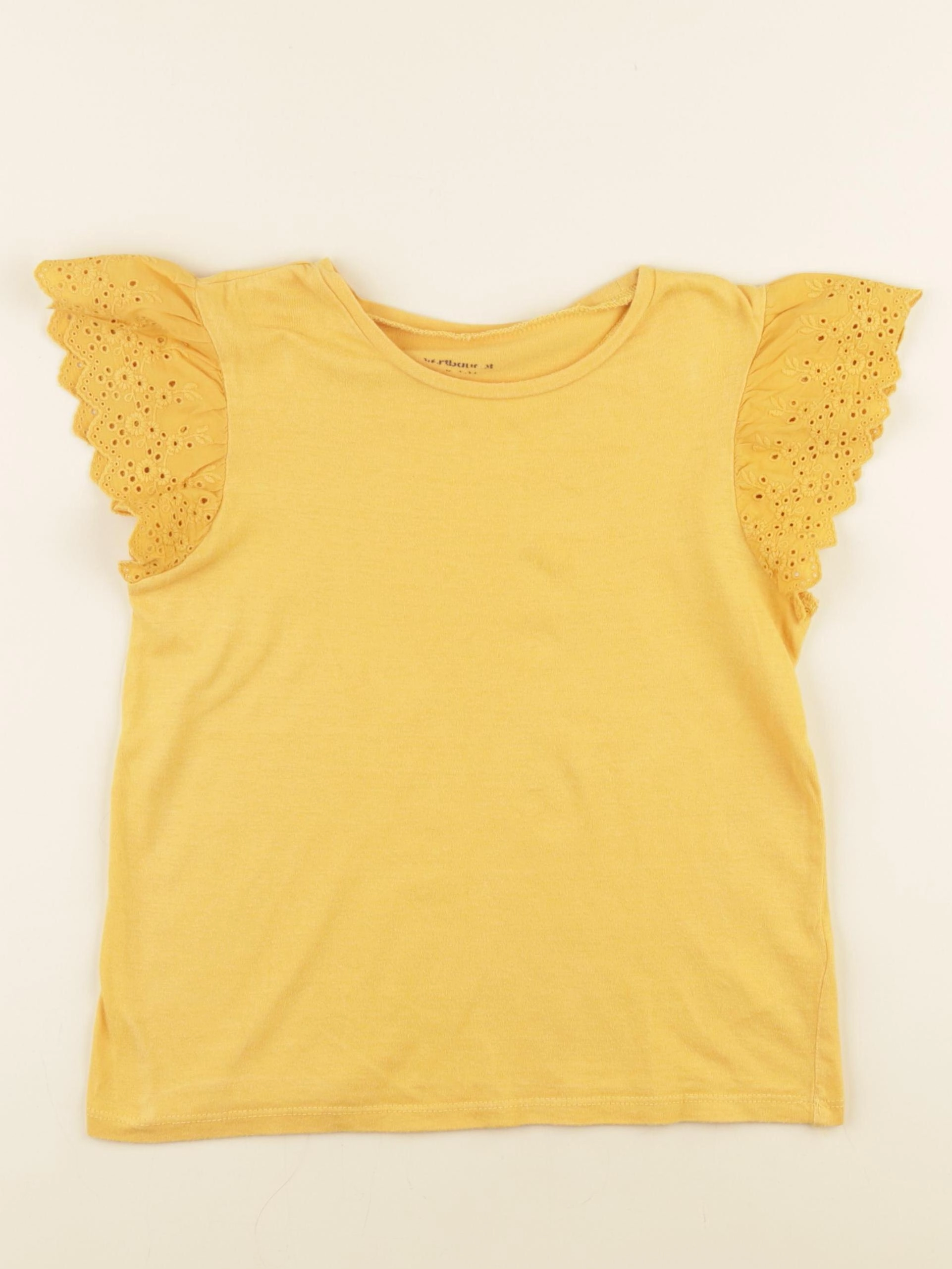 Vertbaudet - tee-shirt jaune - 8 ans